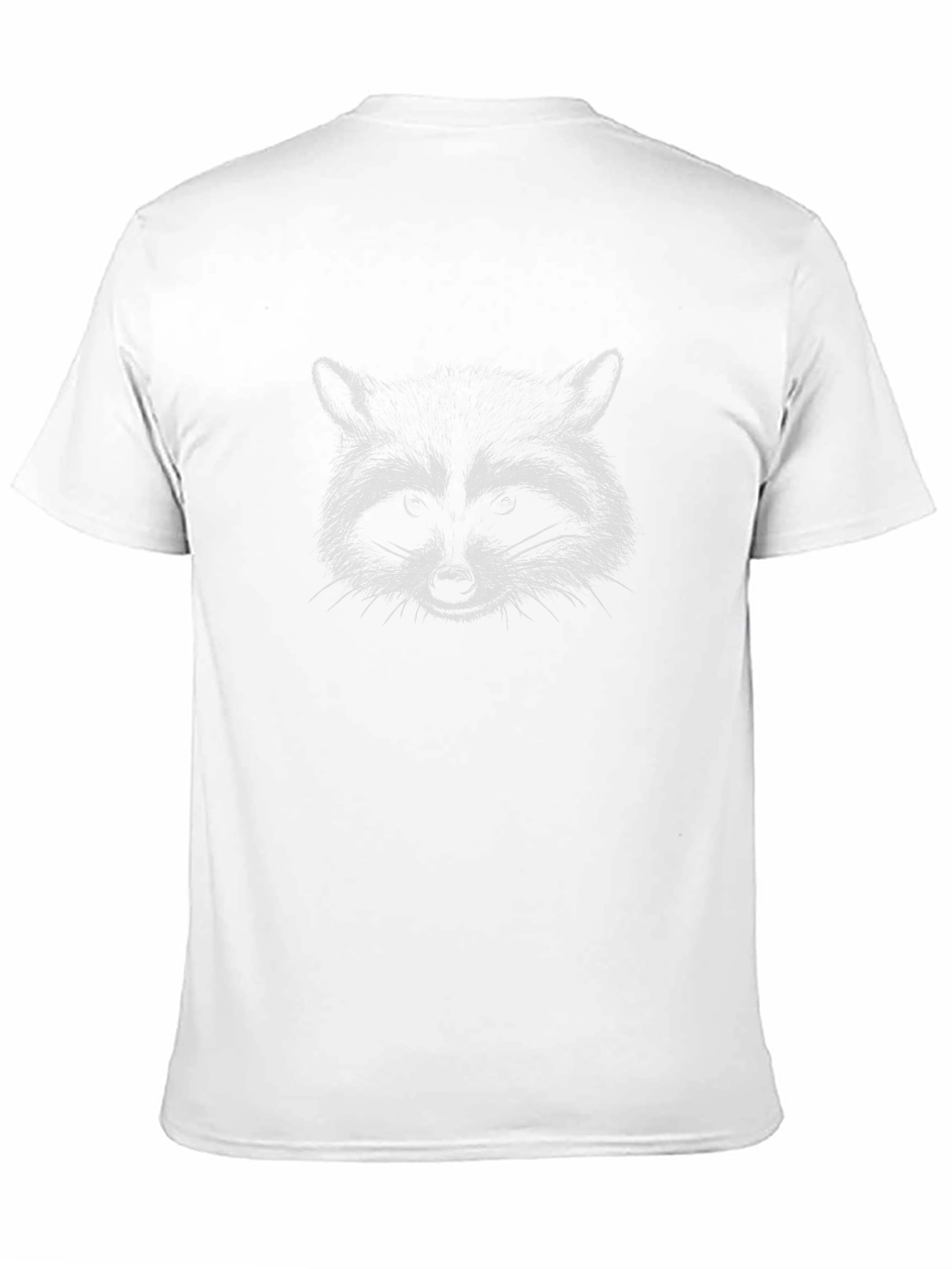 Camiseta Negra con Diseño de Mapache