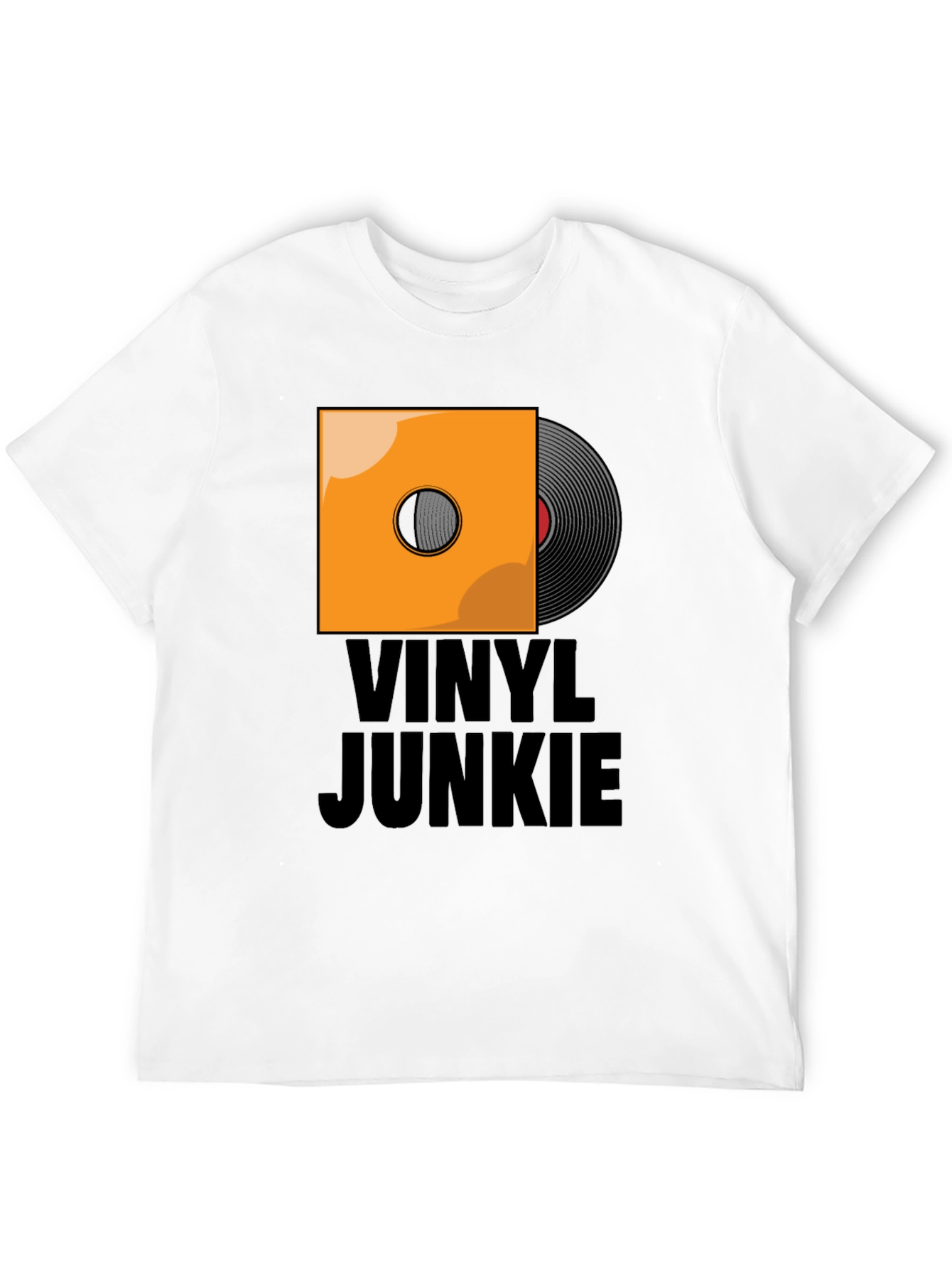 Camiseta Negra Vinilo Junkie
