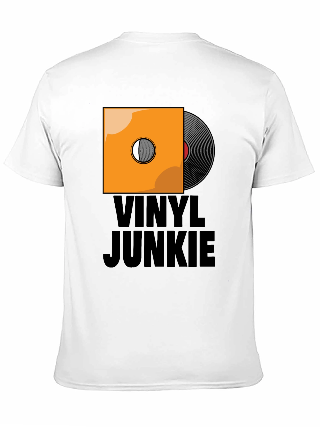 Camiseta Negra Vinilo Junkie