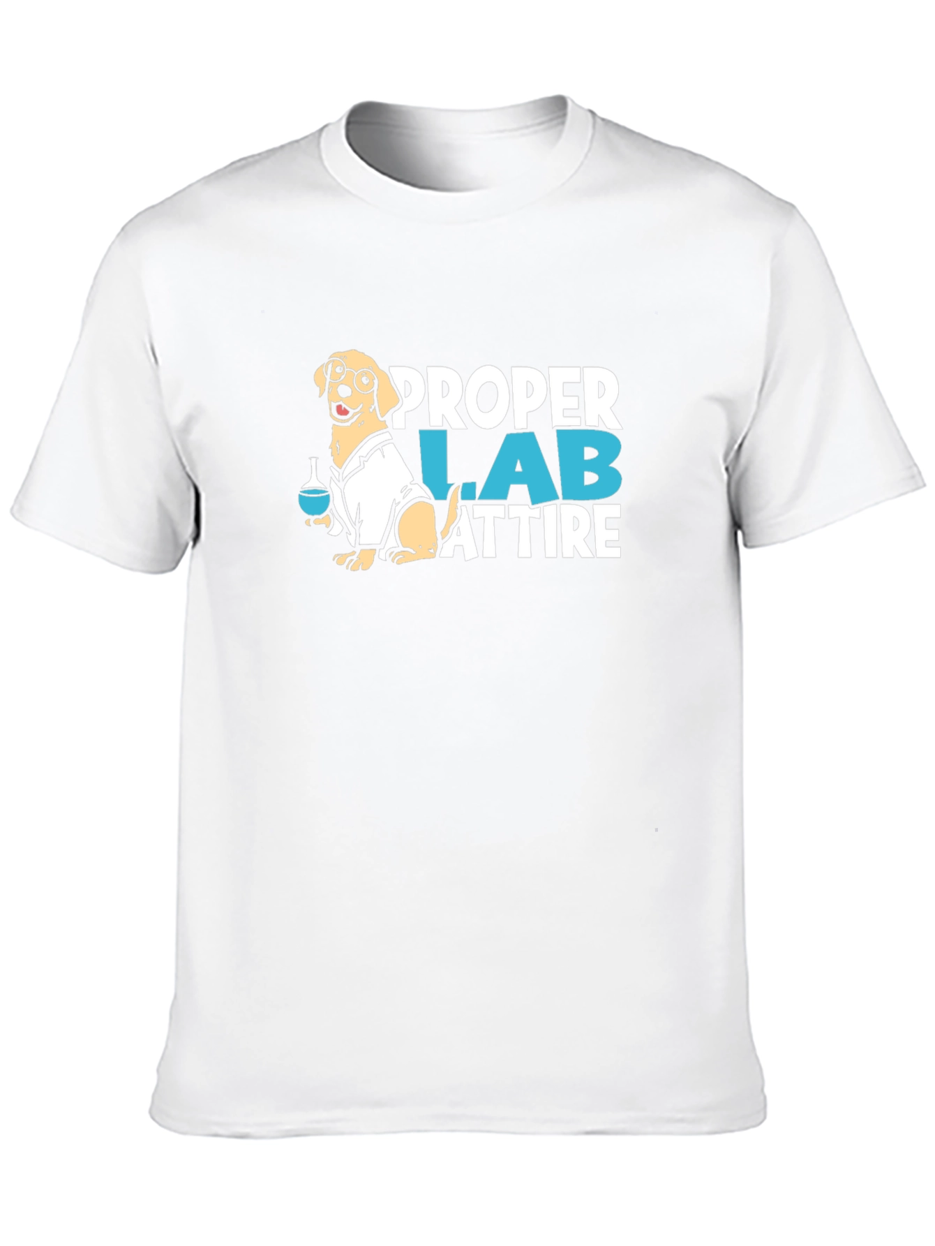 Camiseta Negra con Diseño de Laboratorio Canino