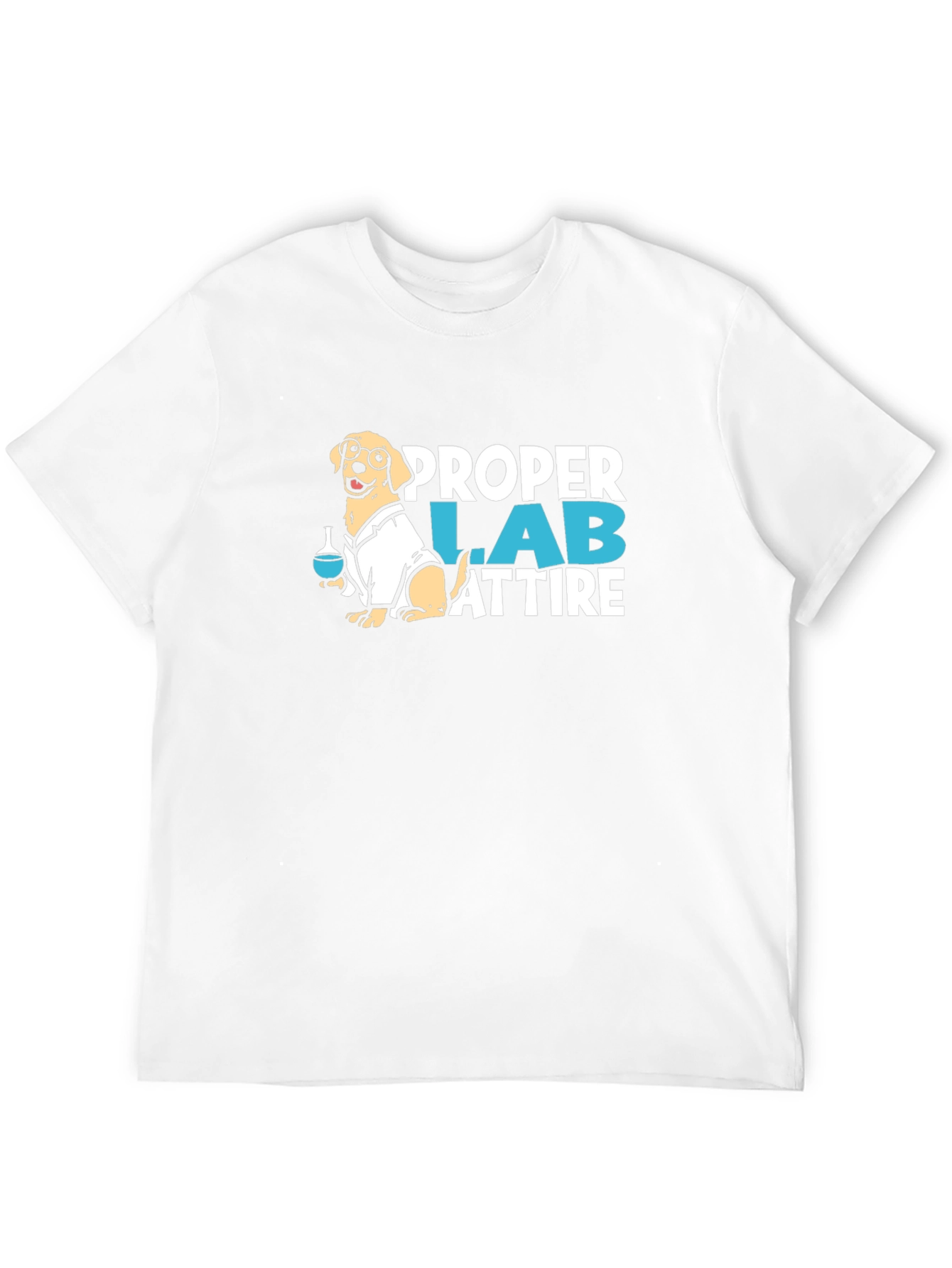 Camiseta Negra con Diseño de Laboratorio Canino