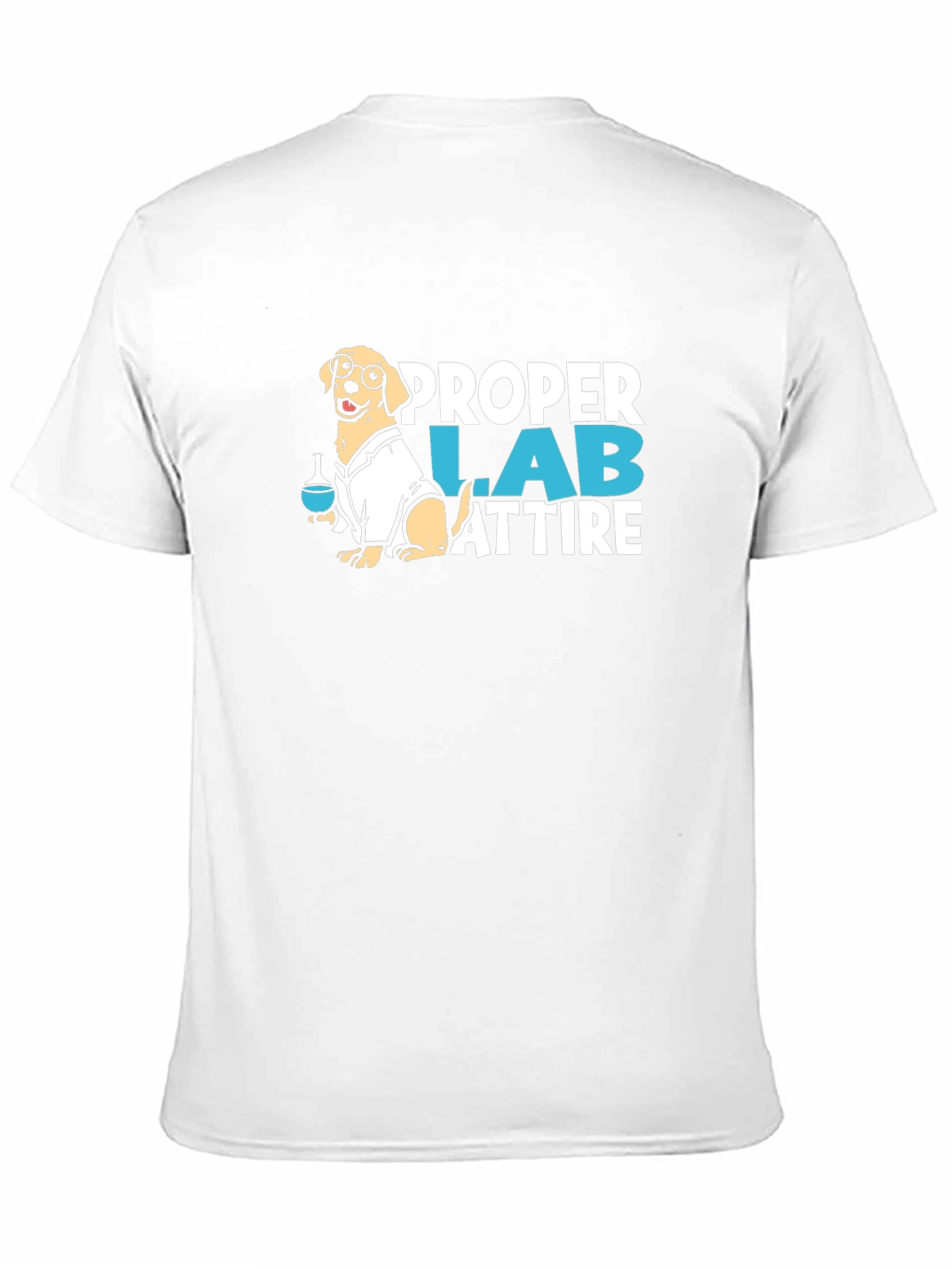 Camiseta Negra con Diseño de Laboratorio Canino