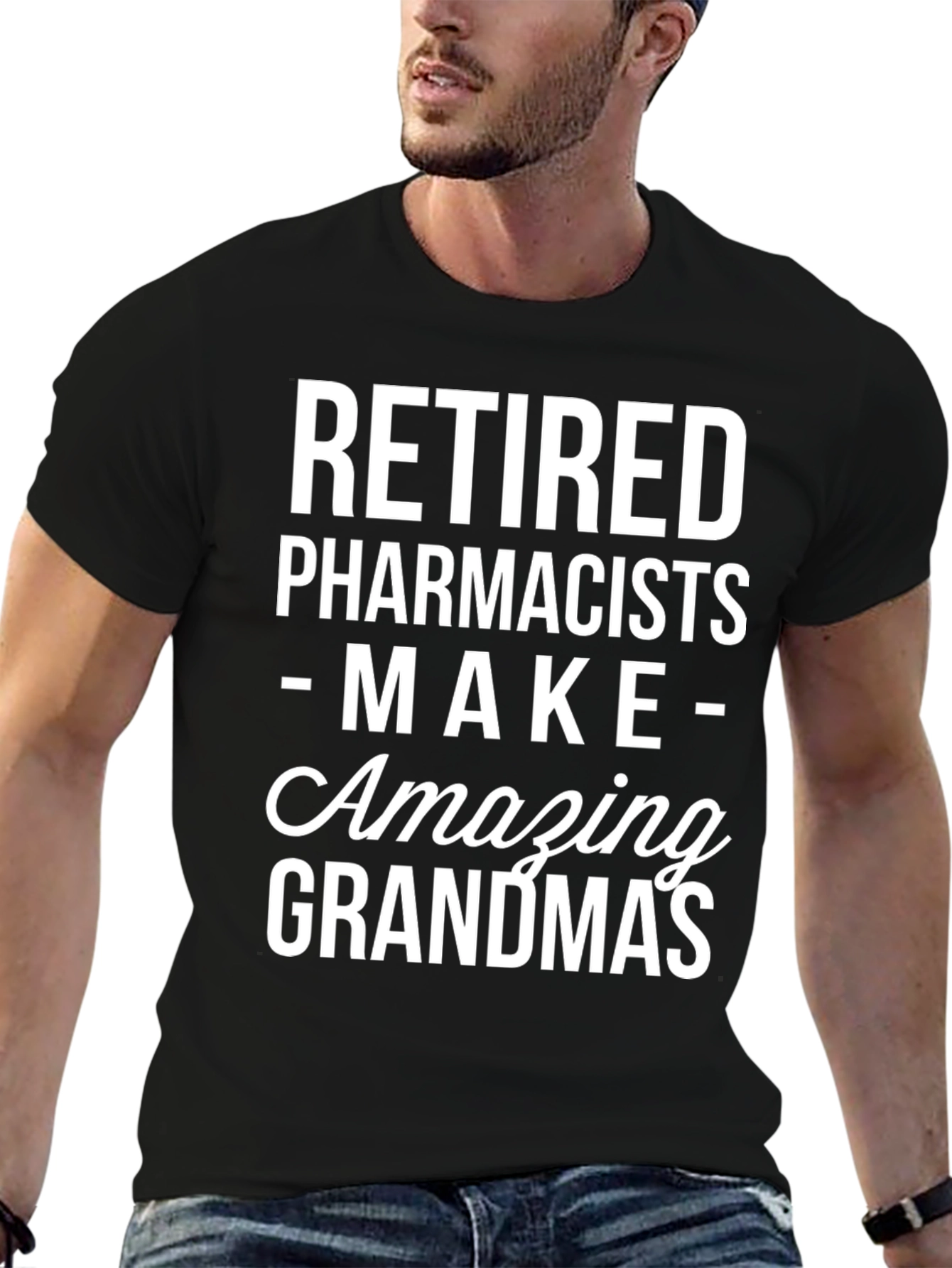 Camiseta Negra: Farmacéuticos Jubilados Abuelas Increíbles