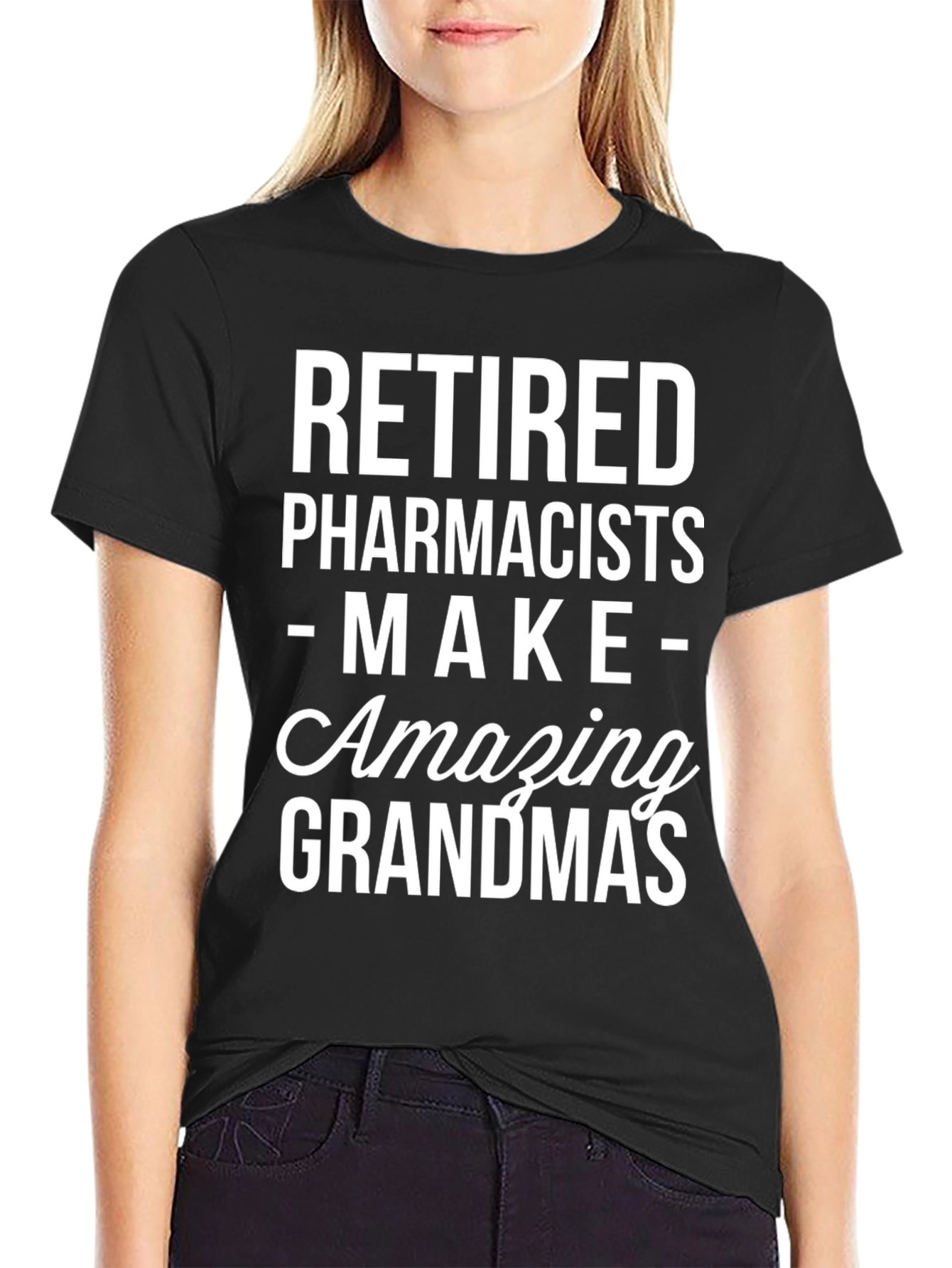 Camiseta Negra: Farmacéuticos Jubilados Abuelas Increíbles