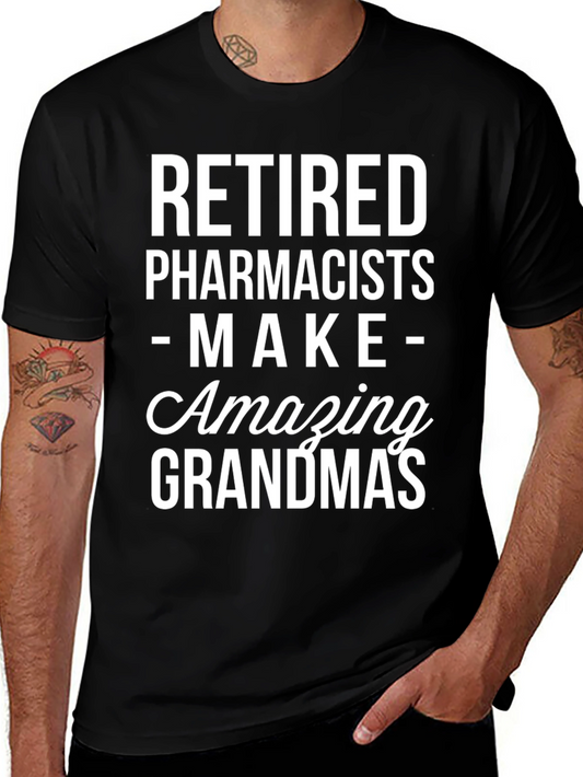Camiseta Negra: Farmacéuticos Jubilados Abuelas Increíbles