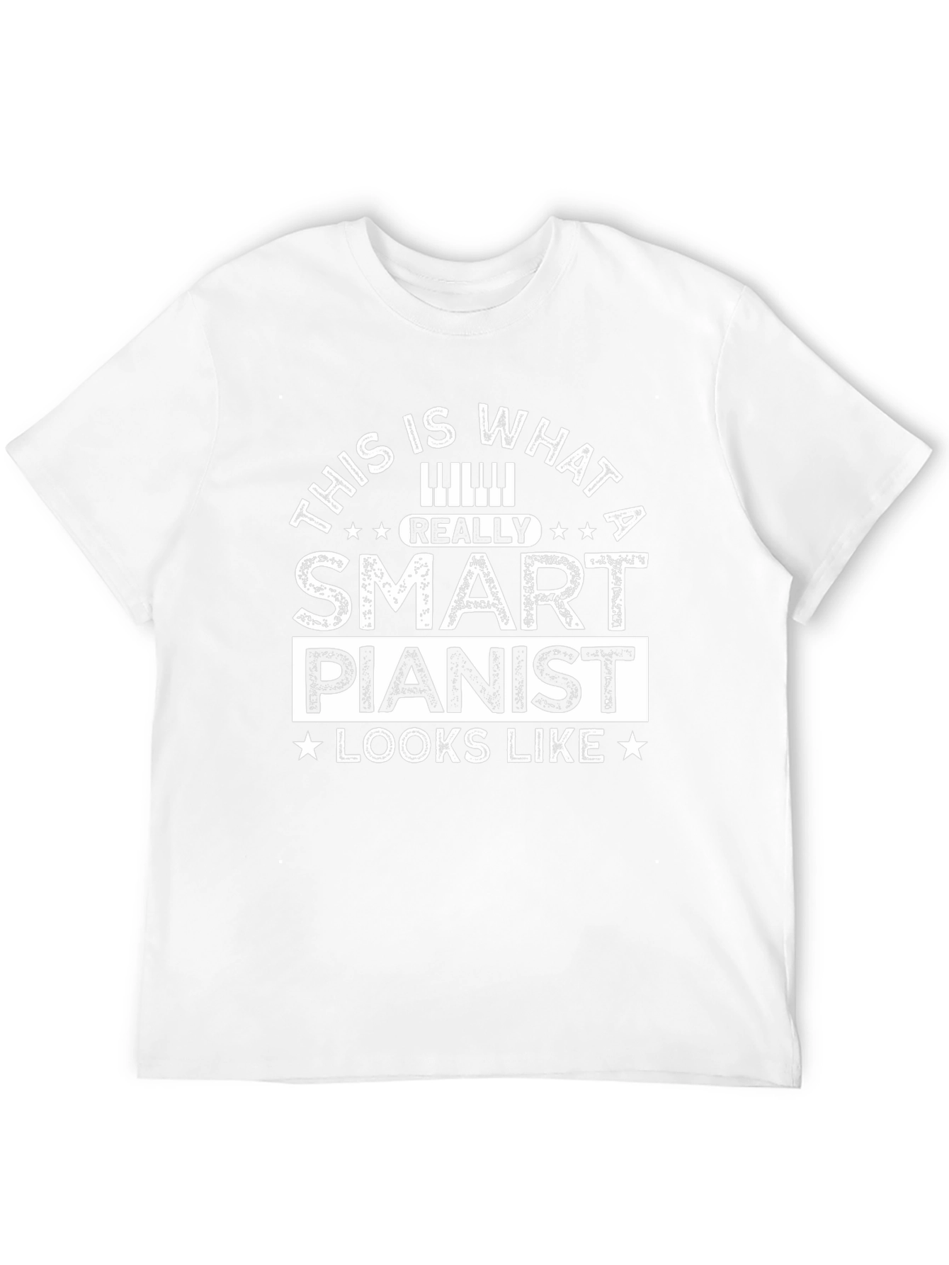 Camiseta Negra: Pianista Inteligente