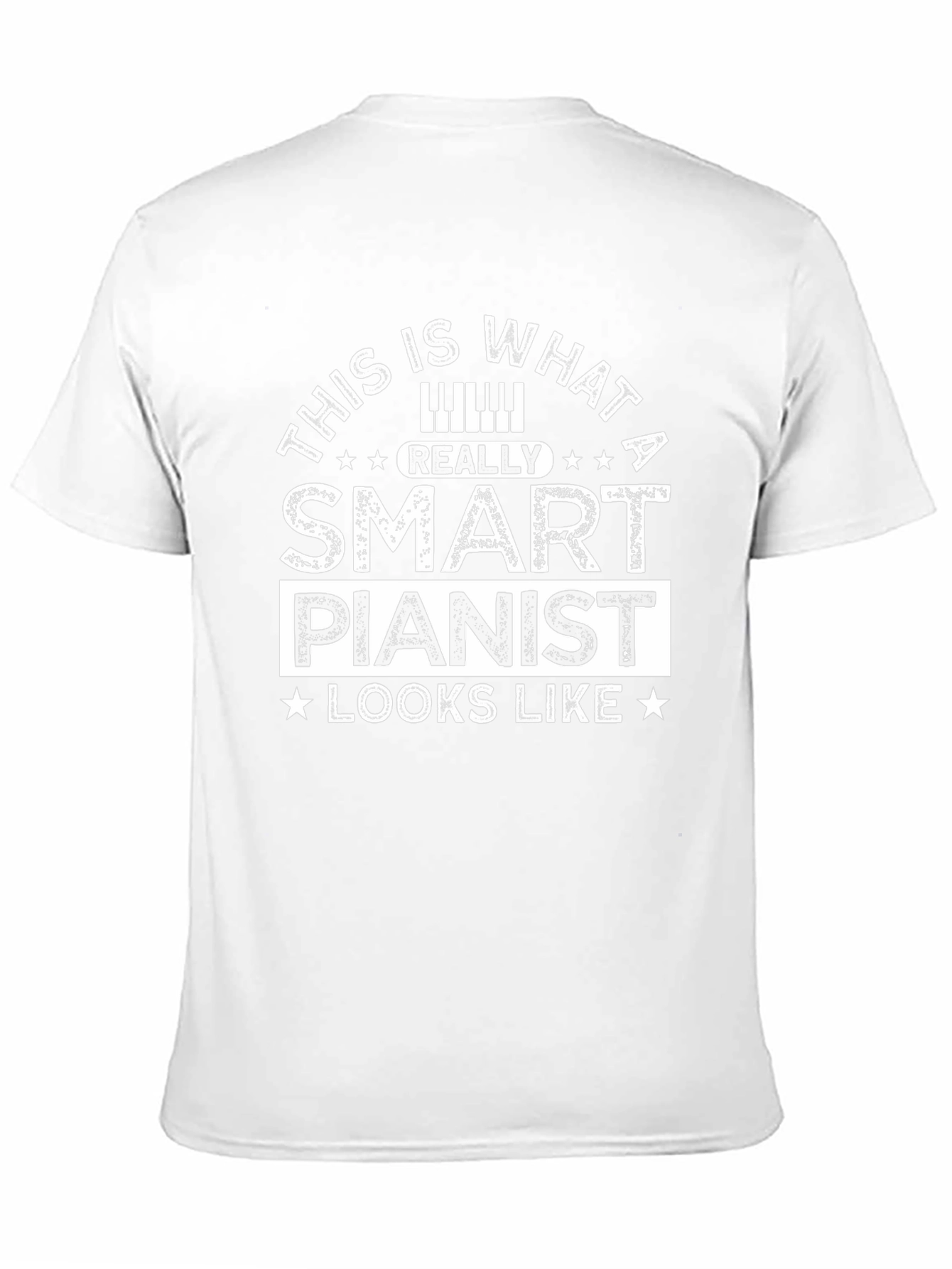 Camiseta Negra: Pianista Inteligente