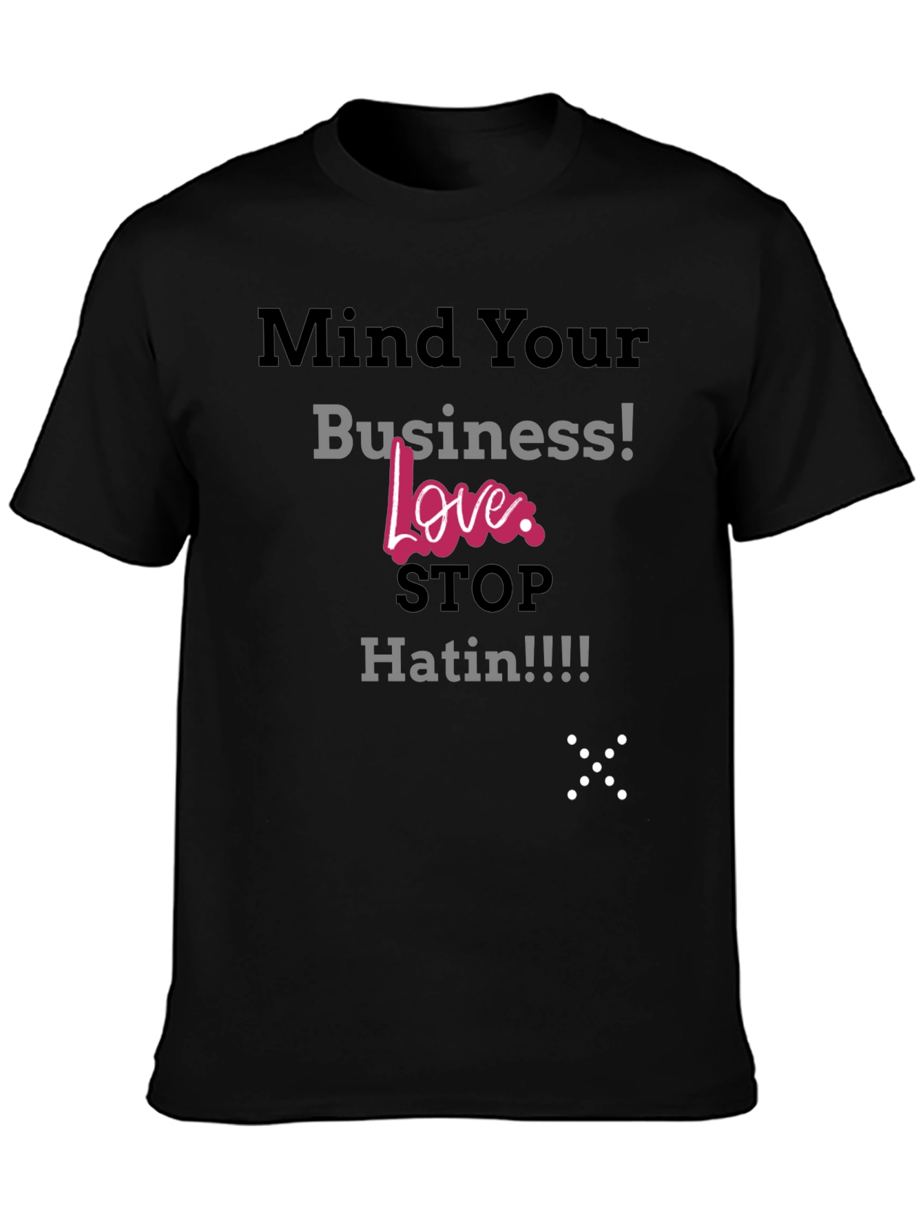 Camiseta Negra: ¡Ama No Odies!