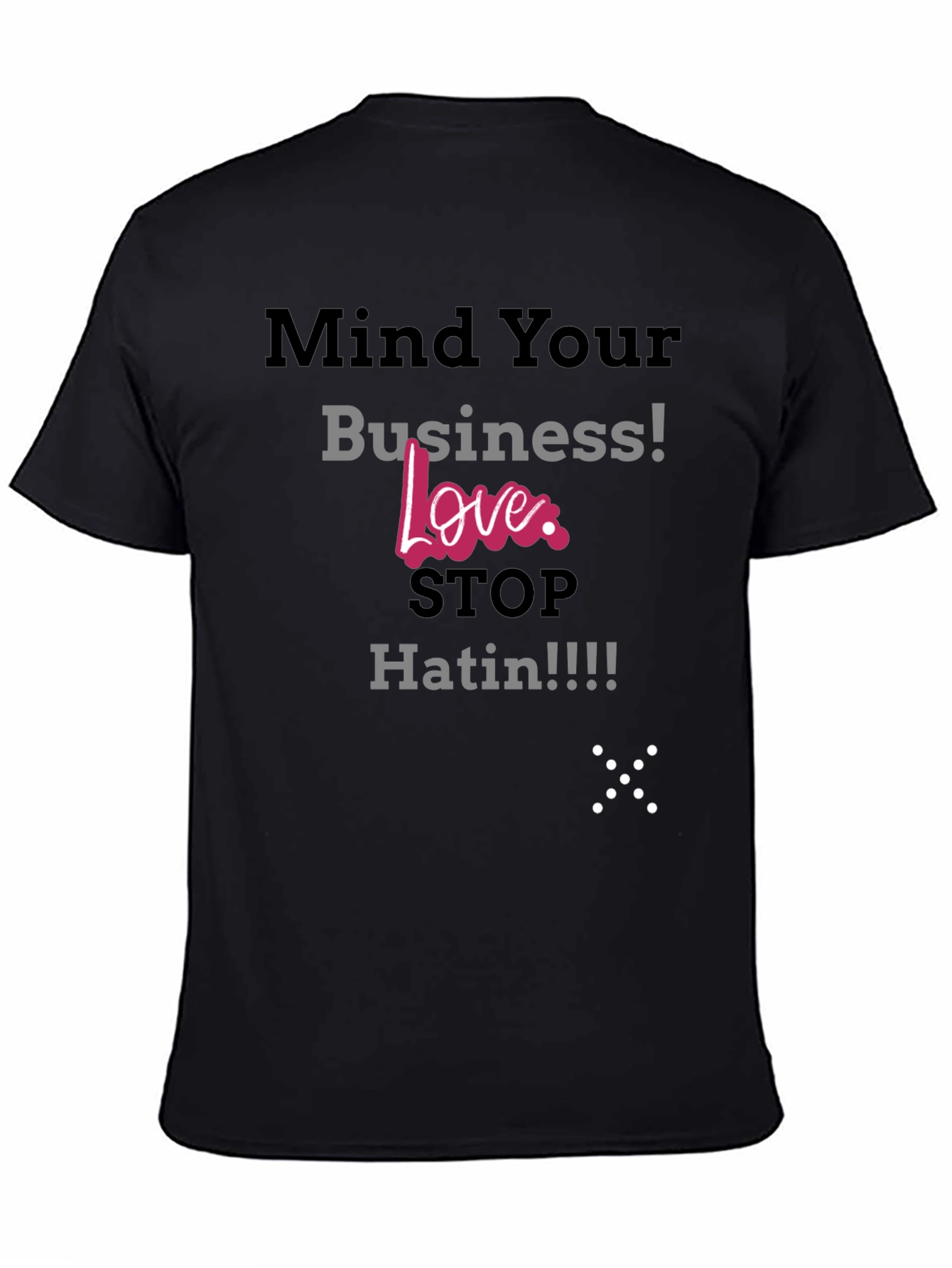 Camiseta Negra: ¡Ama No Odies!