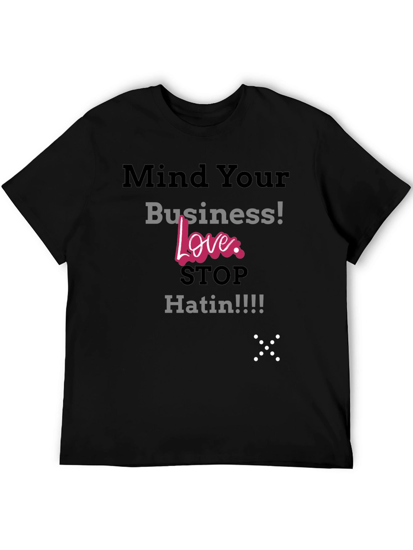 Camiseta Negra: ¡Ama No Odies!