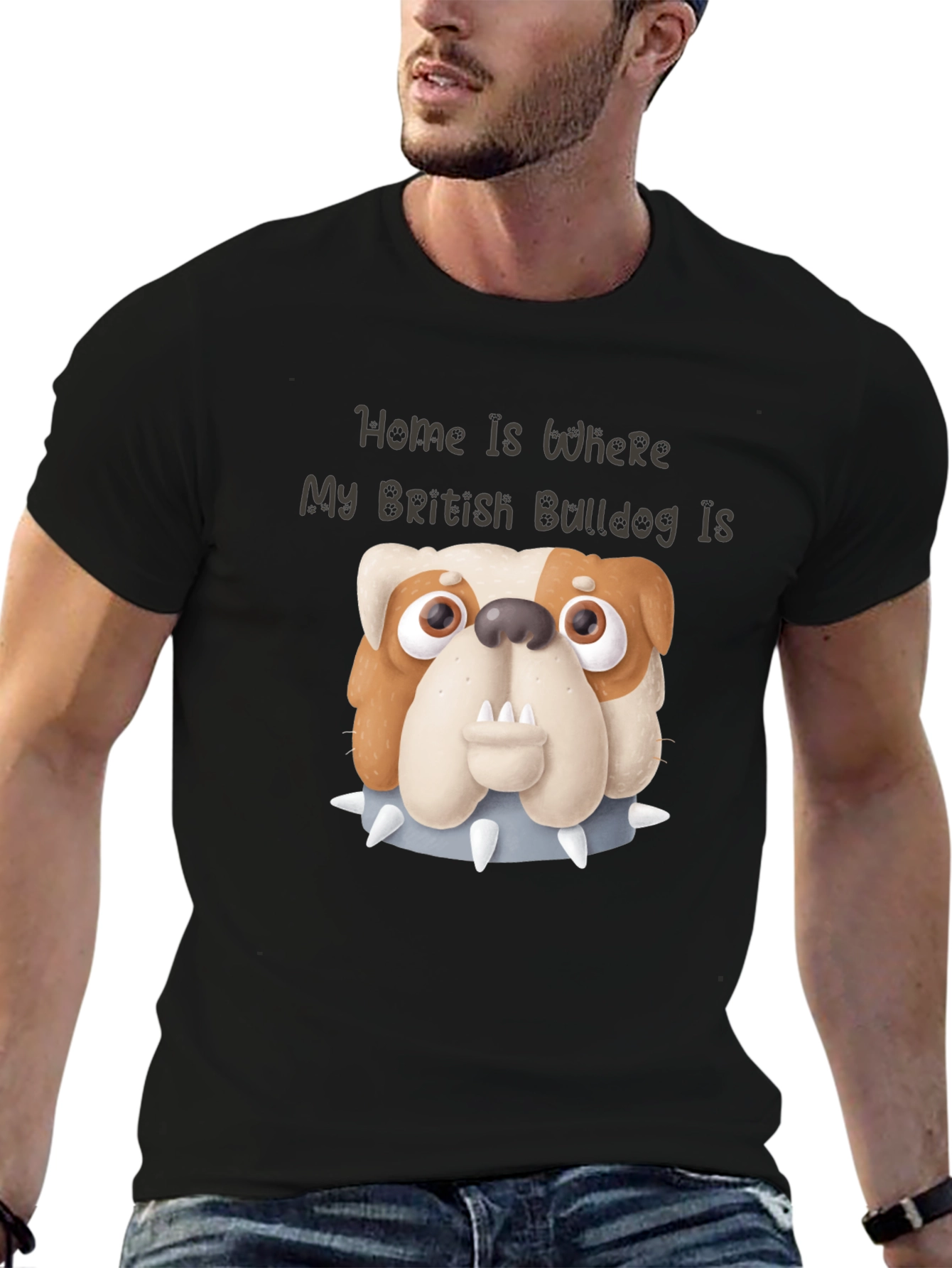 Camiseta Bulldog Inglés Hogar