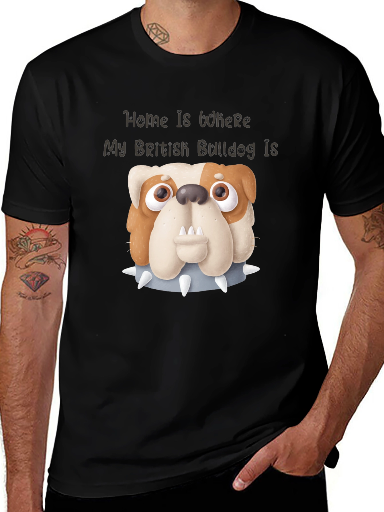 Camiseta Bulldog Inglés Hogar