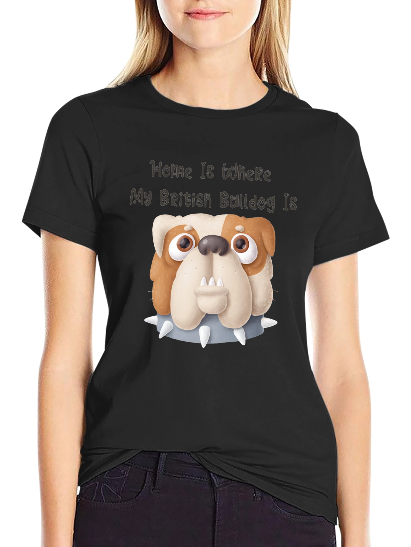 Camiseta Bulldog Inglés Hogar