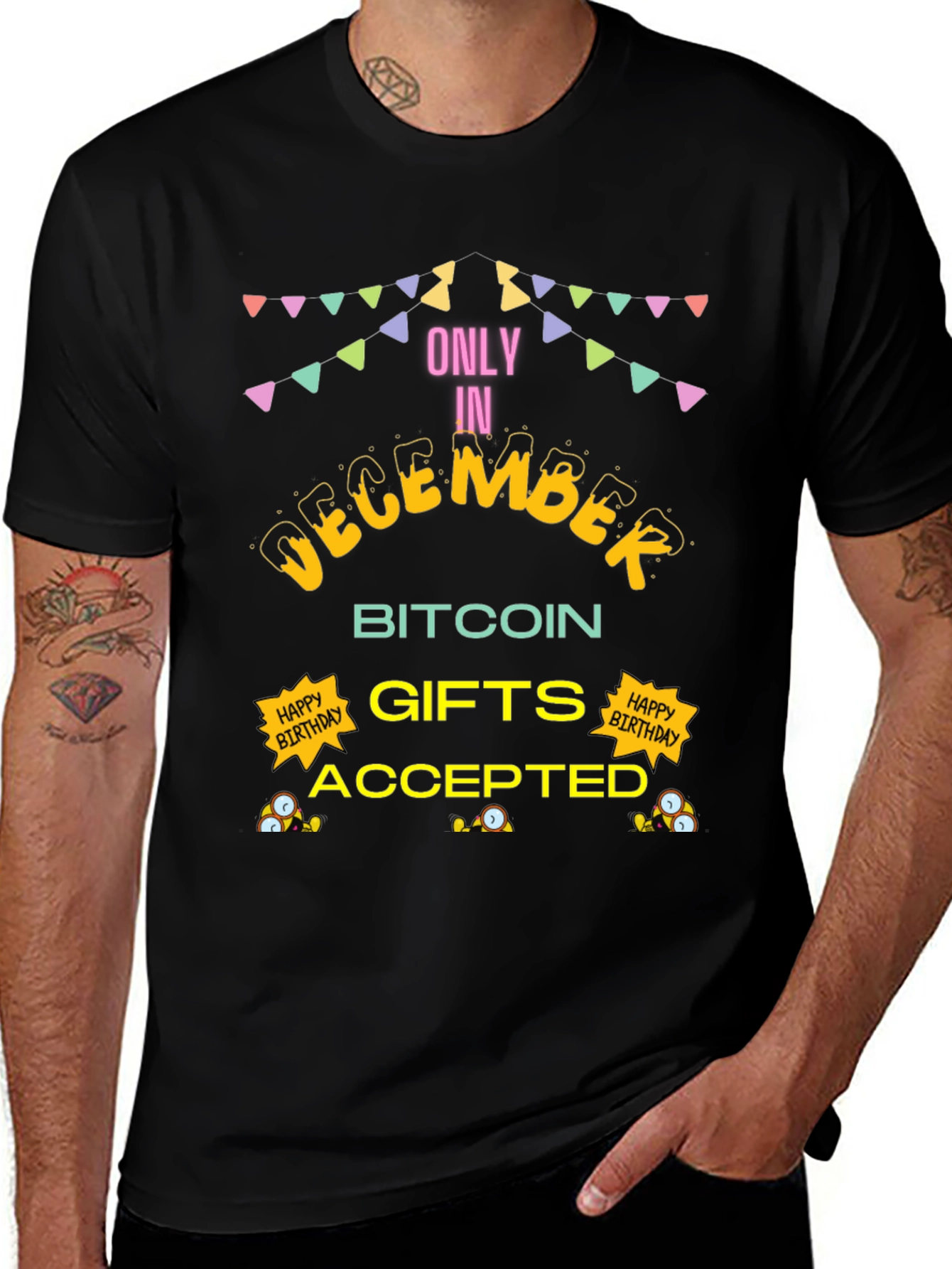 Camiseta Bitcoin Diciembre - Regalos Aceptados