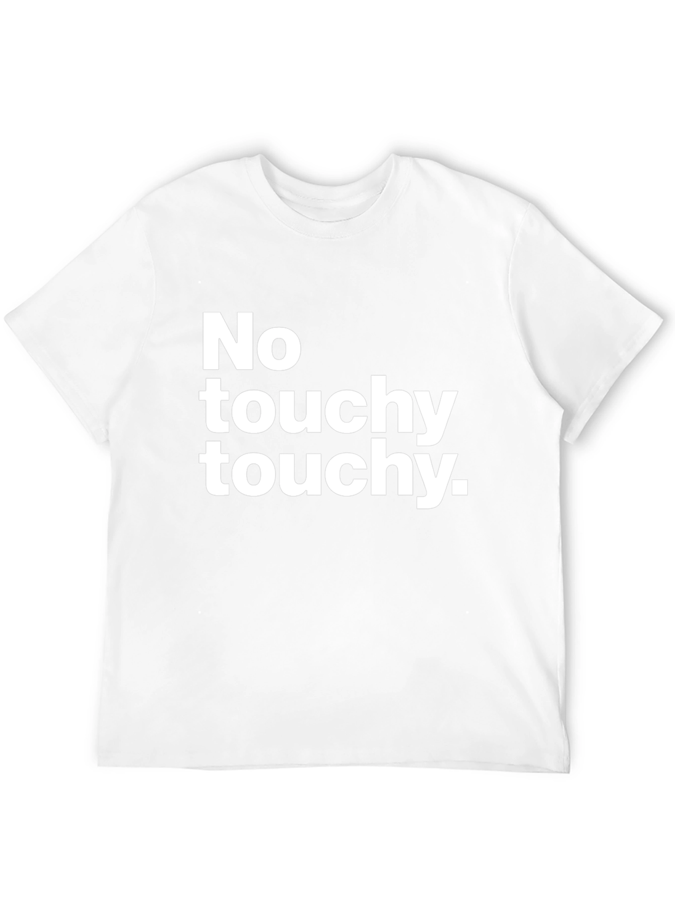 Camiseta Negra: ¡No Touchy Touchy!