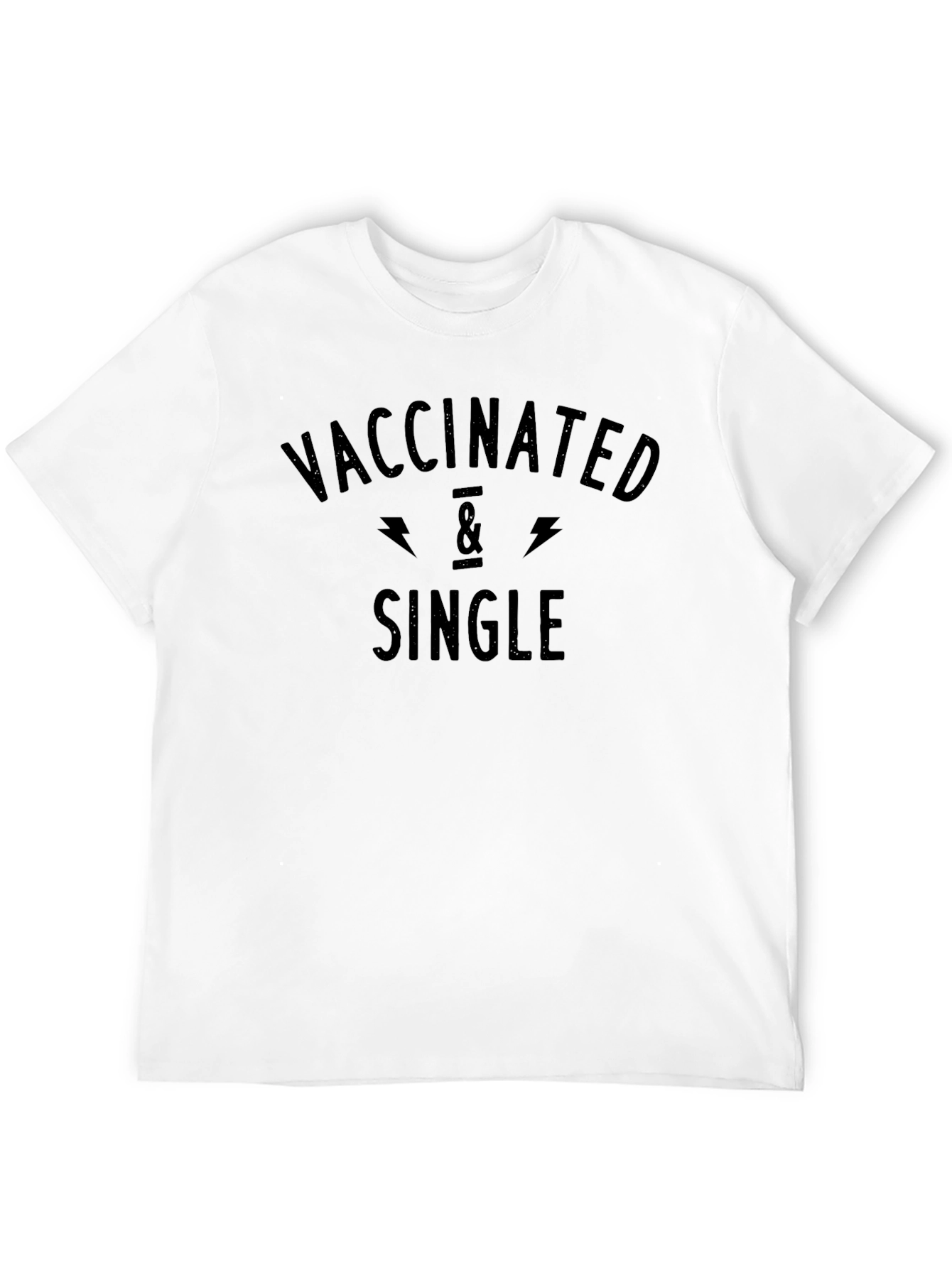 Camiseta Vacunado y Soltero - Estilo Casual