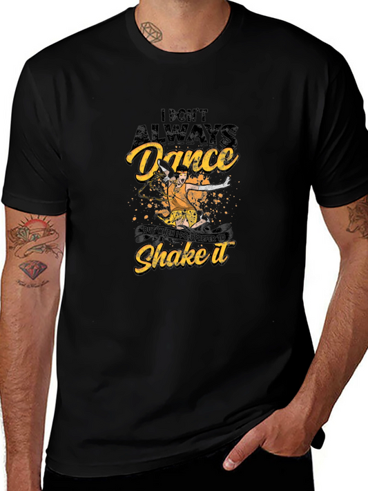 Camiseta Negra con Diseño de Baile
