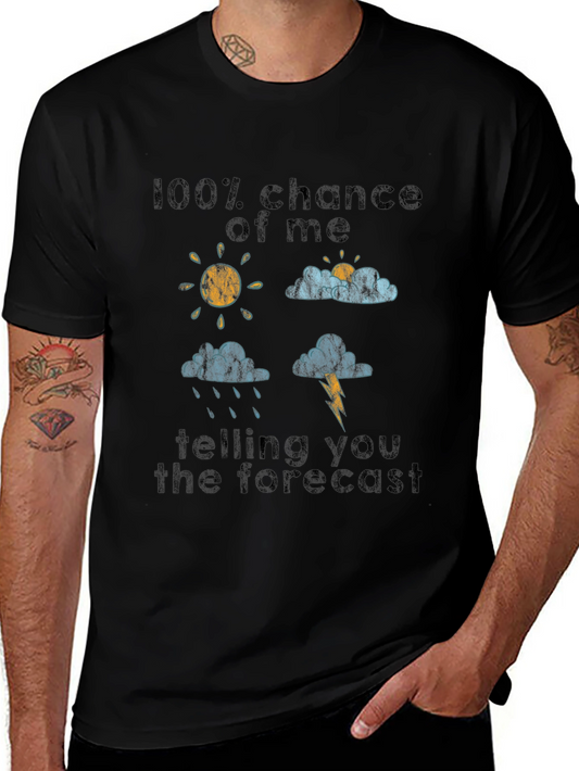 Camiseta Pronóstico del Tiempo 100% Algodón