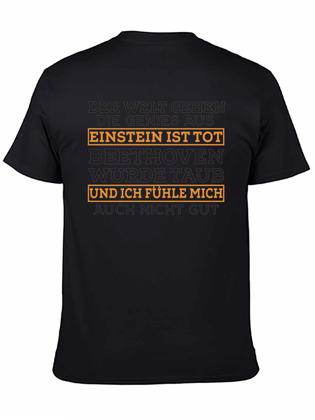 Camiseta Negra con Texto Gracioso: Einstein Está Muerto