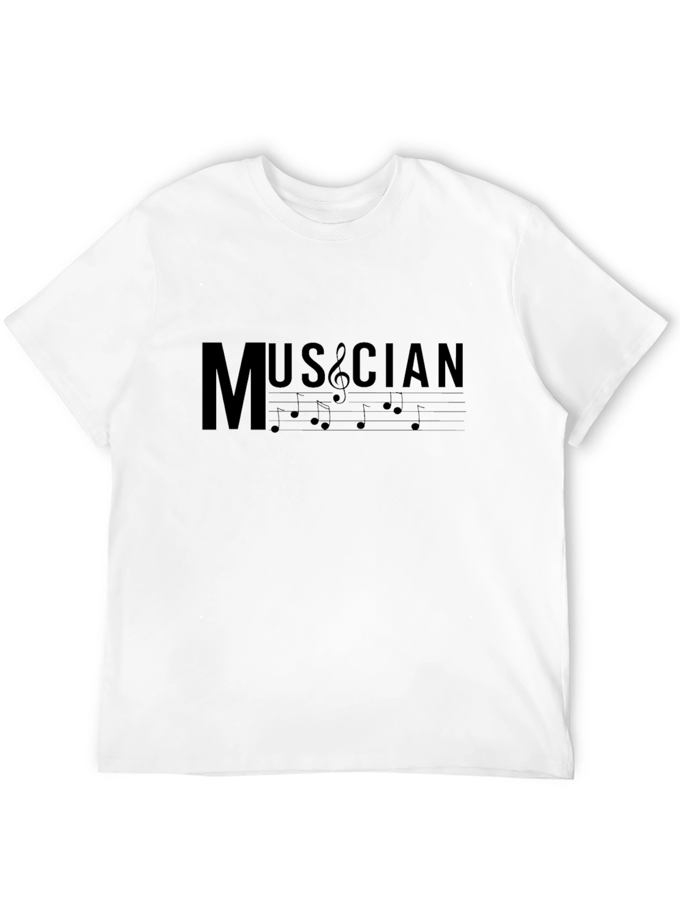 Camiseta Negra para Músicos - Diseño Musical