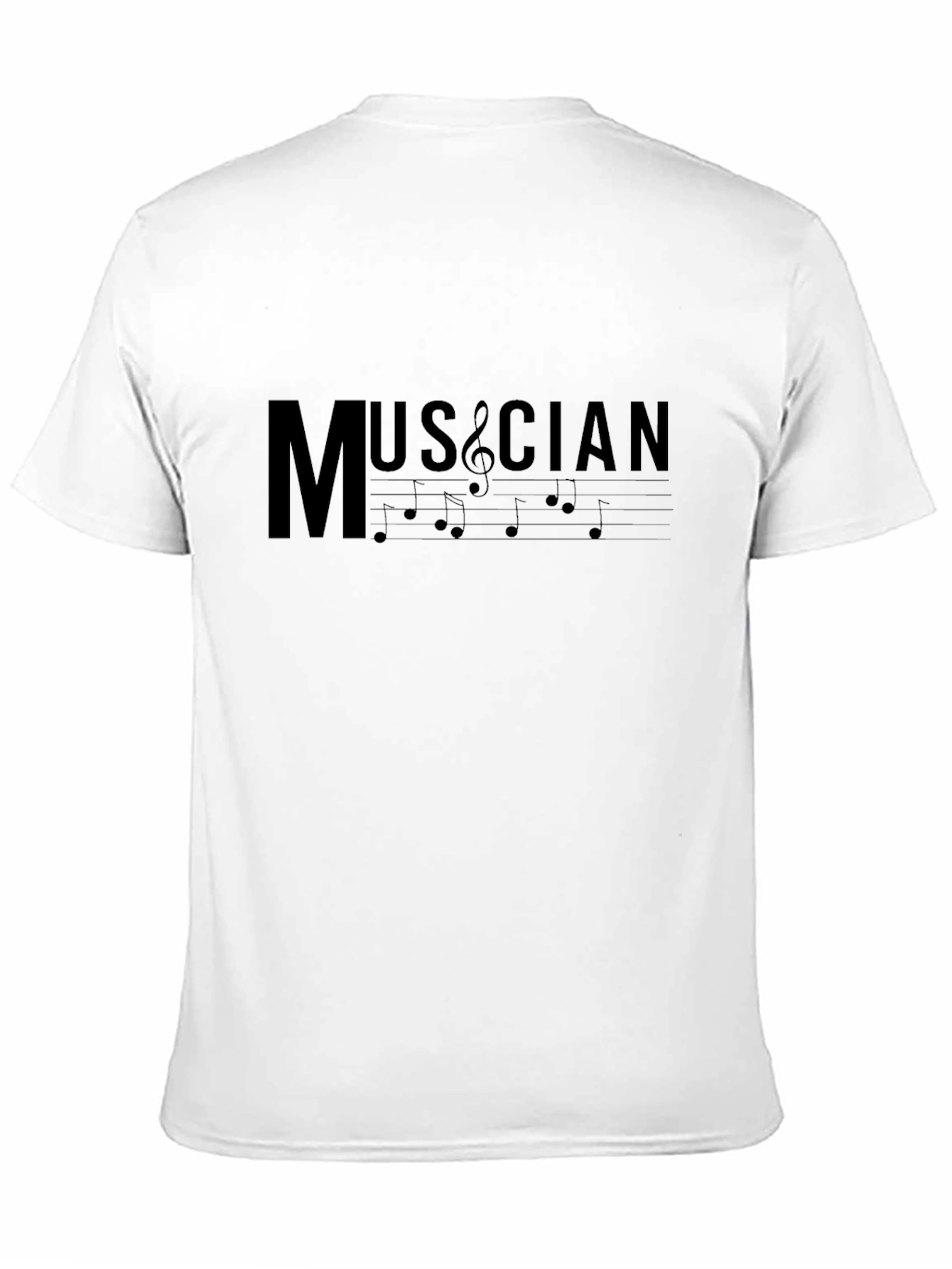 Camiseta Negra para Músicos - Diseño Musical