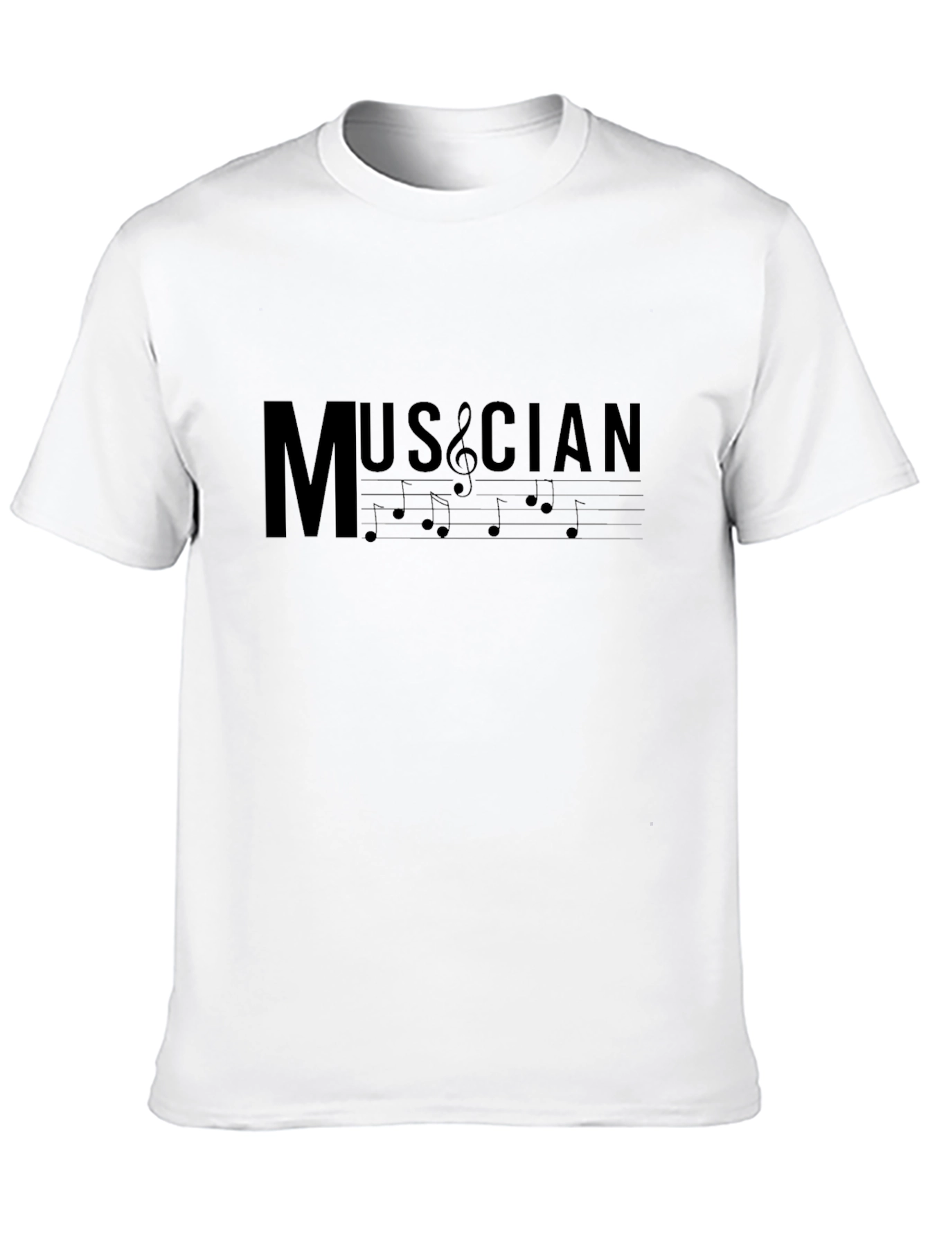 Camiseta Negra para Músicos - Diseño Musical