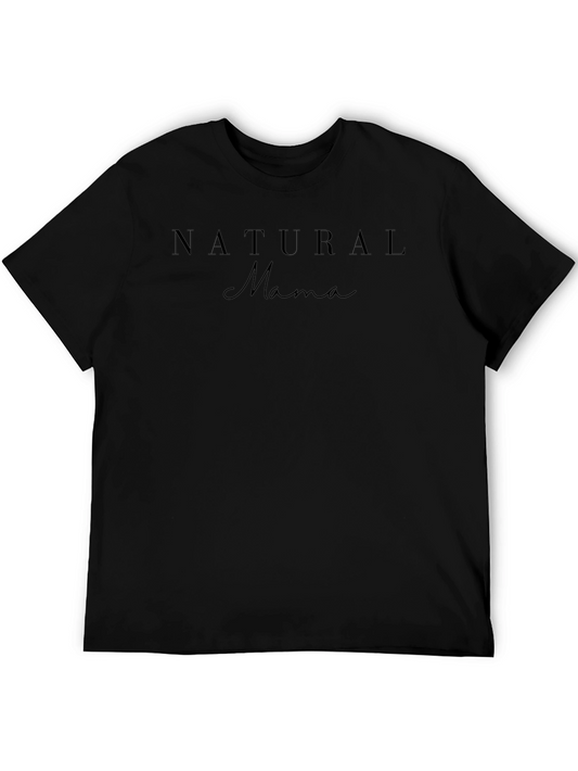 Camiseta Negra Natural Mama para Mujer