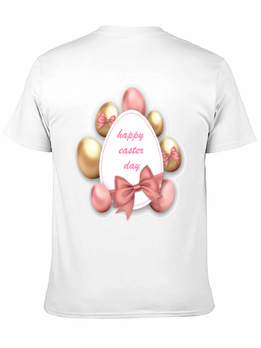 Camiseta Negra con Diseño de Pascua Festiva