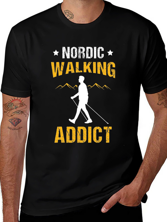 Camiseta Negra Nordic Walking Addict
