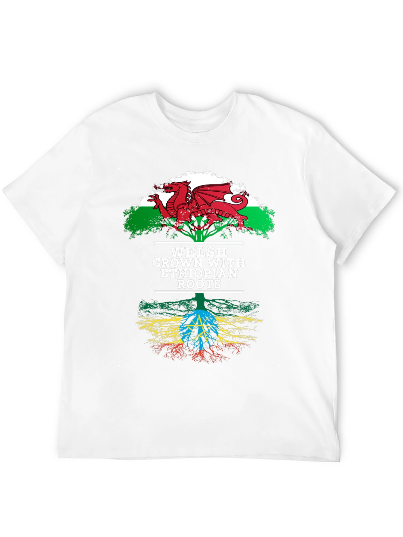 Camiseta Welsh Grown Ethiopian Roots