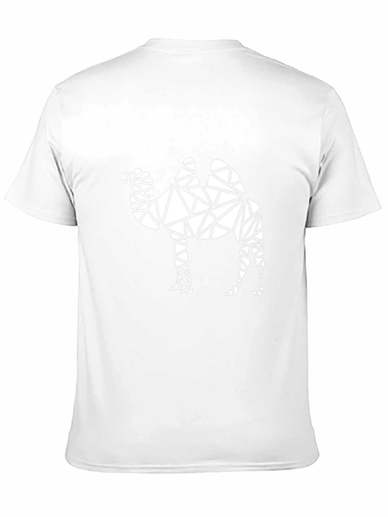 Camiseta Negra con Diseño Geométrico de Camello