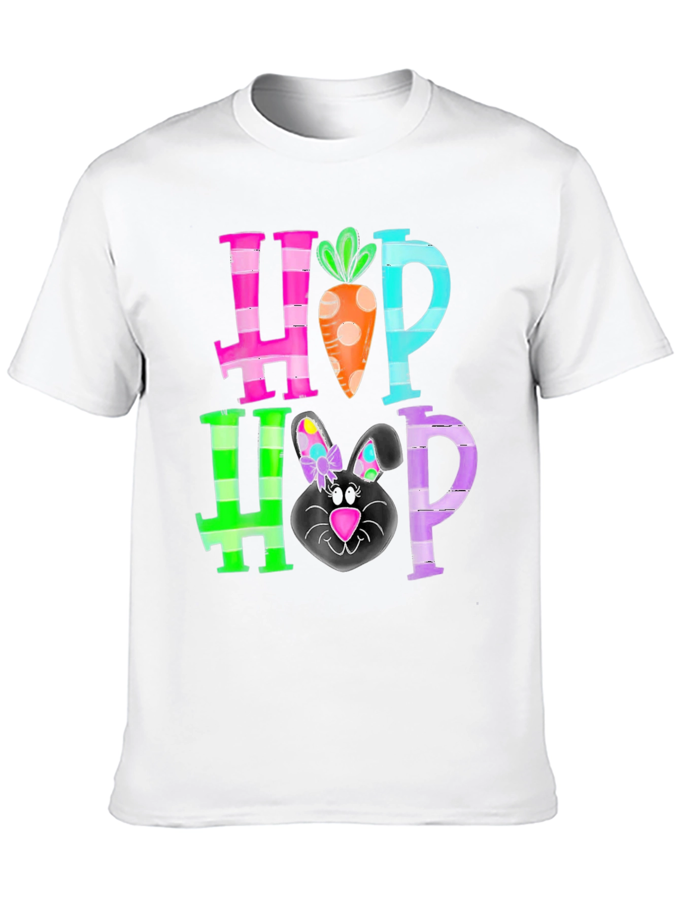 Camiseta Hop Hip Pascua Conejo Zanahoria