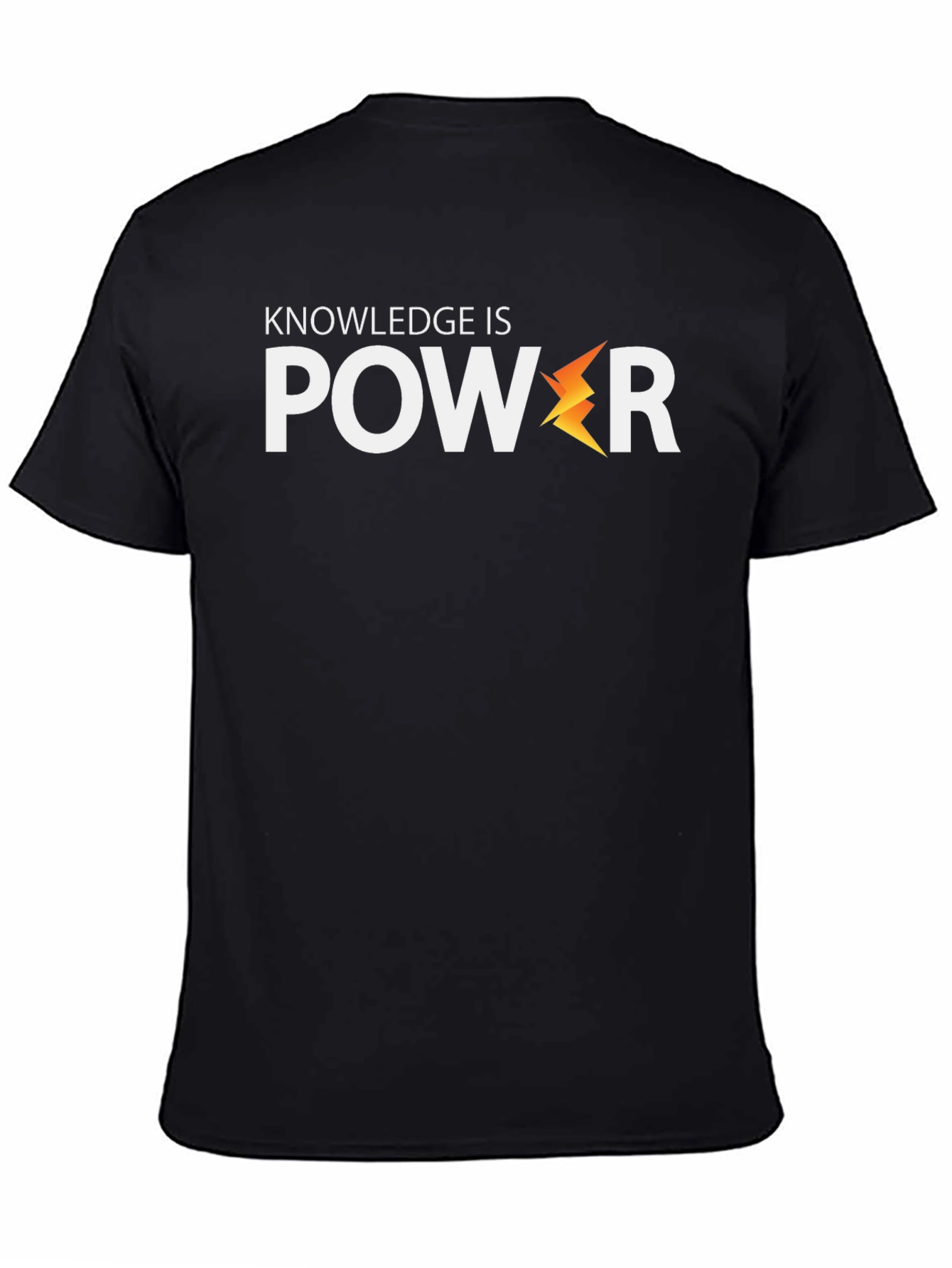 Camiseta Negra: El Conocimiento es Poder