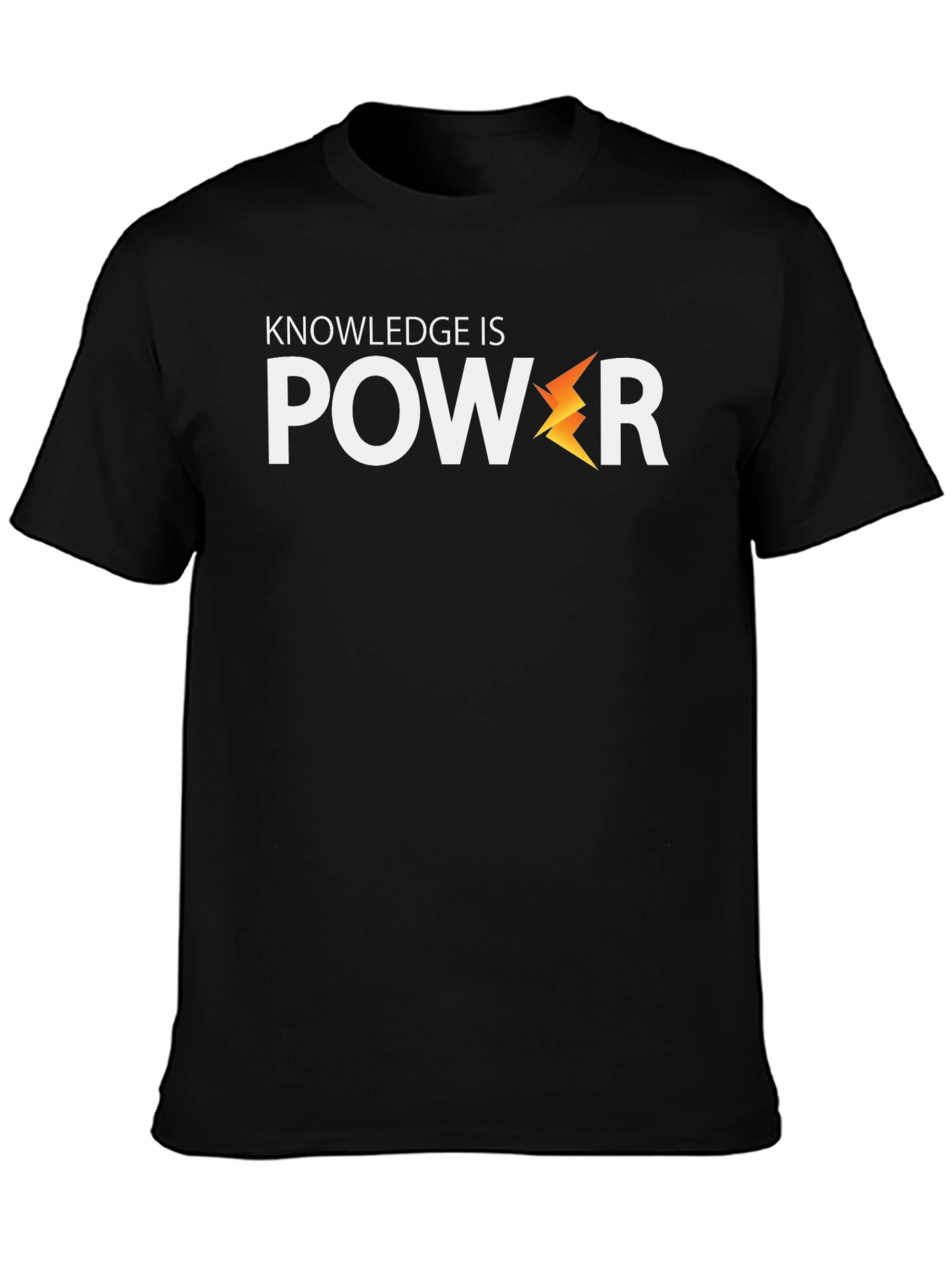 Camiseta Negra: El Conocimiento es Poder