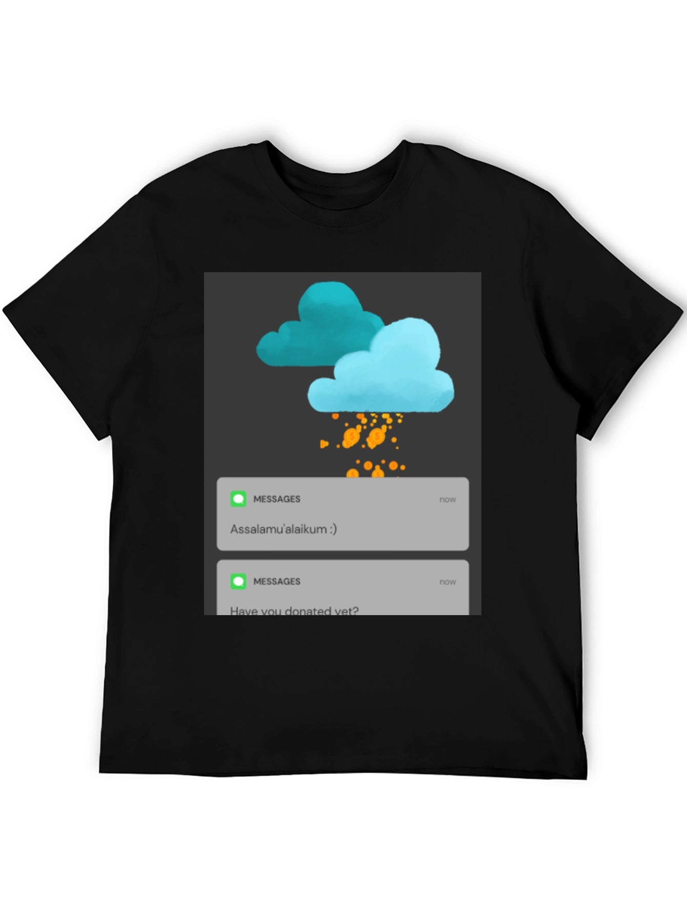 Camiseta Negra Mensajes Divertidos