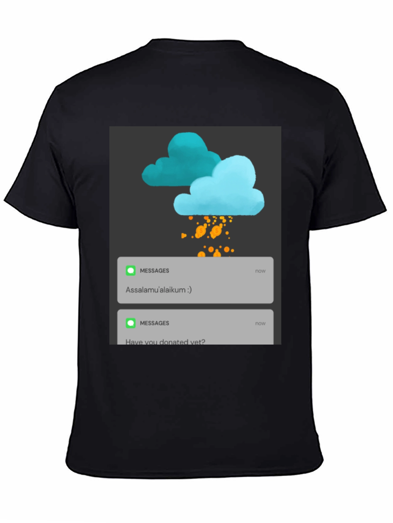 Camiseta Negra Mensajes Divertidos