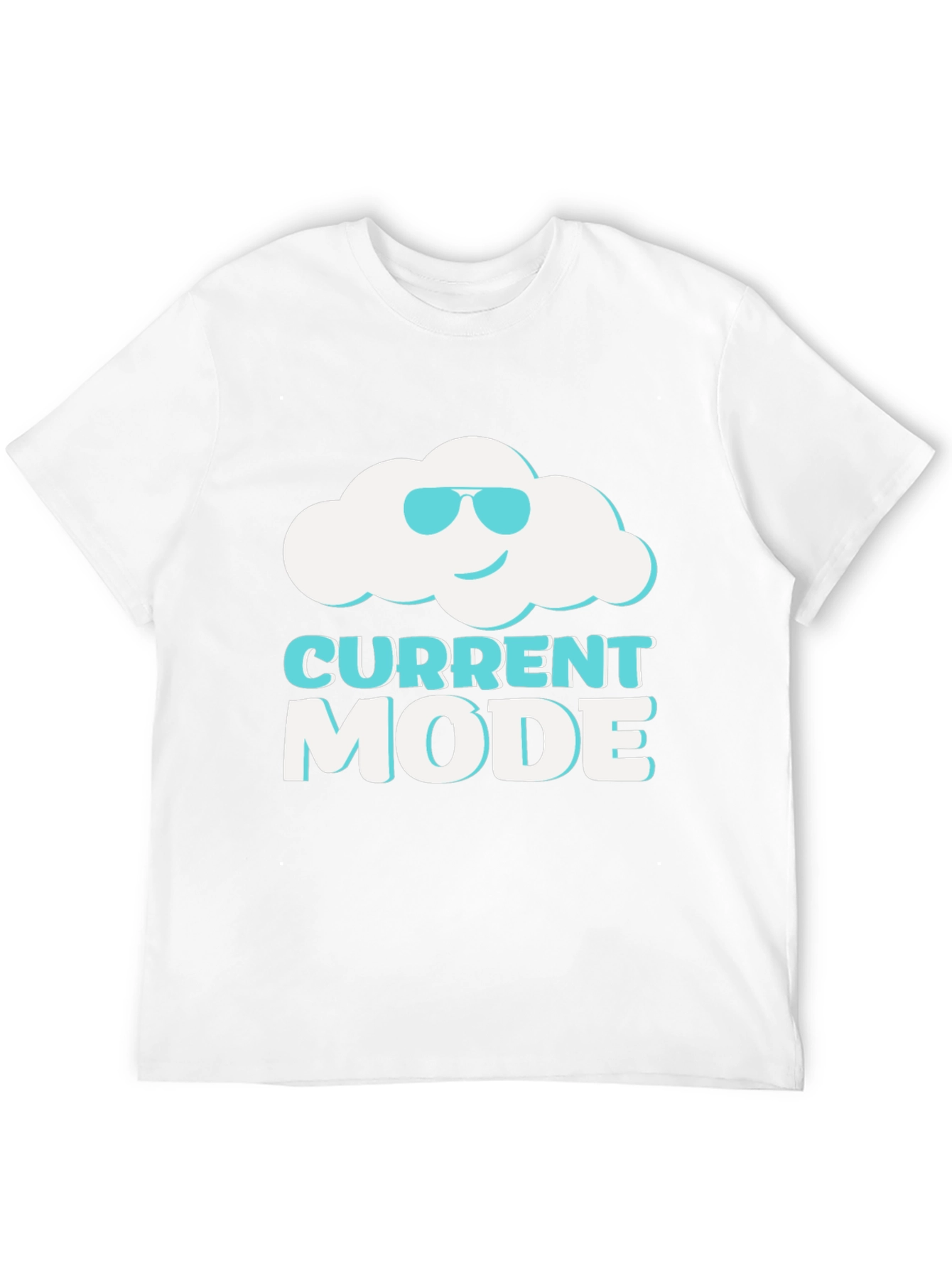 Camiseta Negra Current Mode con Nube