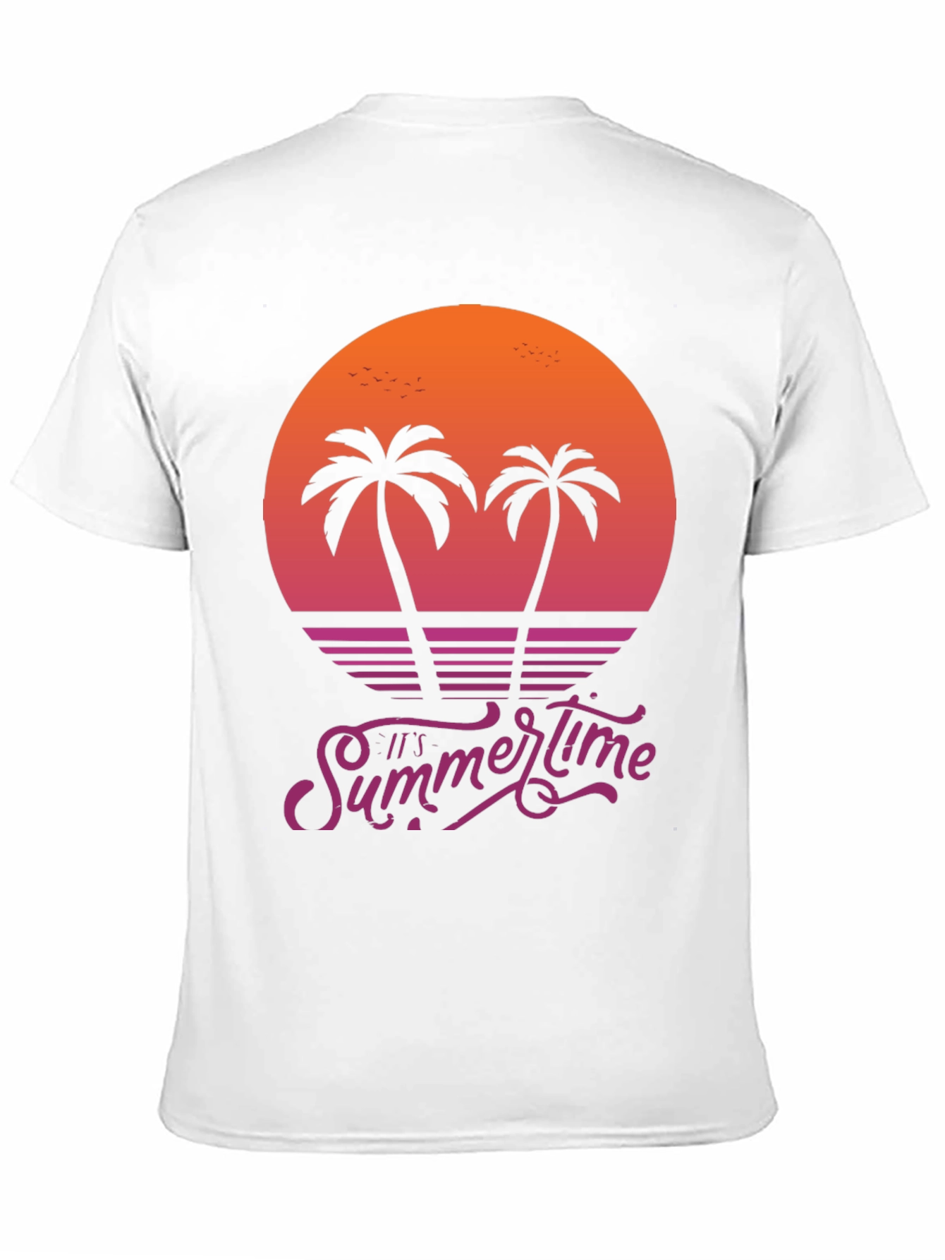 Camiseta Hombre Summertime Diseño Retro
