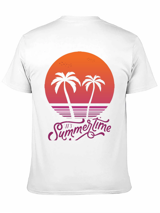 Camiseta Hombre Summertime Diseño Retro
