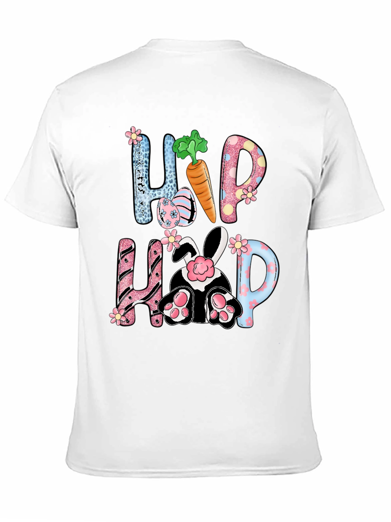 Camiseta de Pascua con diseño de Conejo Hip Hop