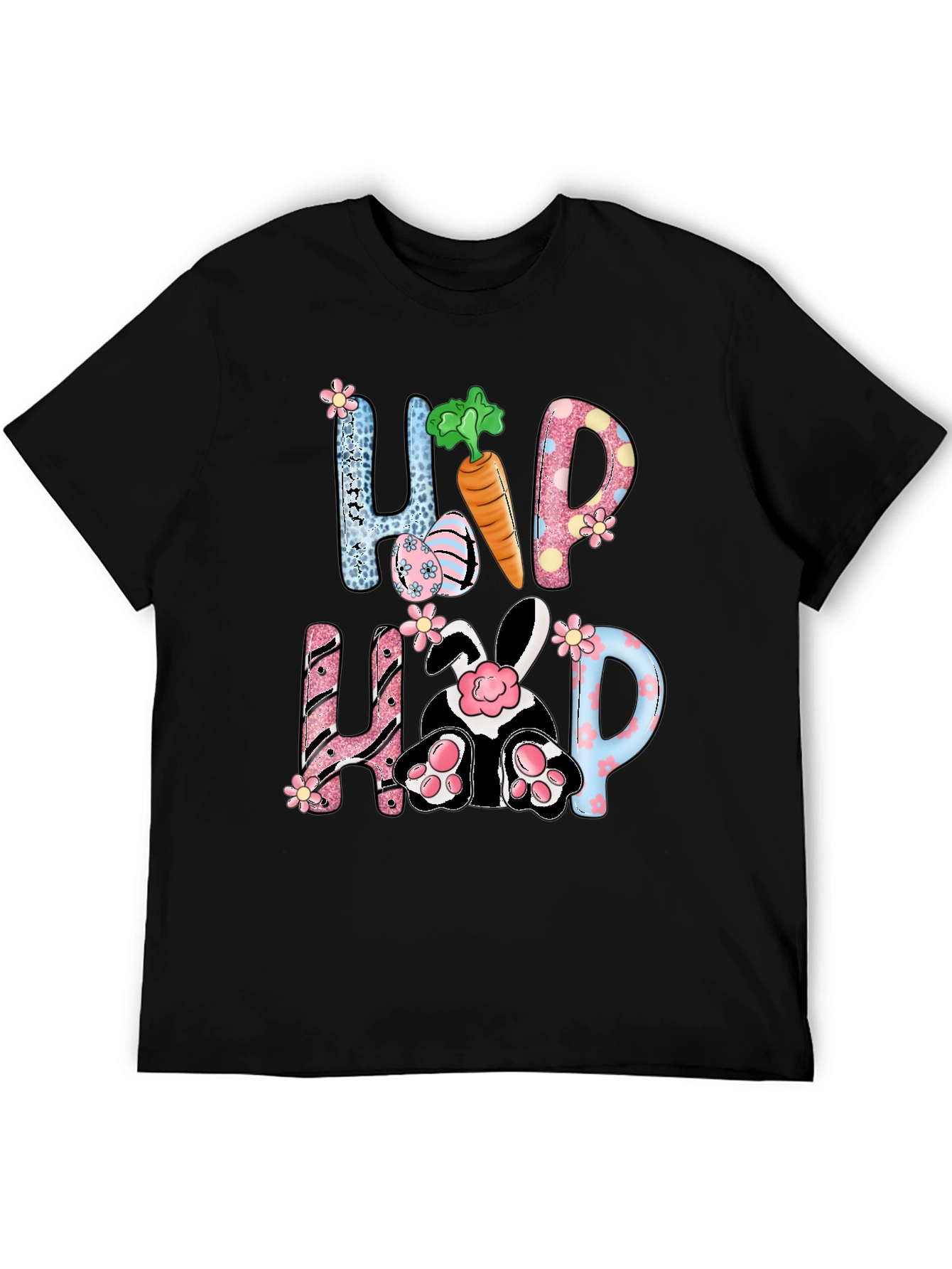 Camiseta de Pascua con diseño de Conejo Hip Hop