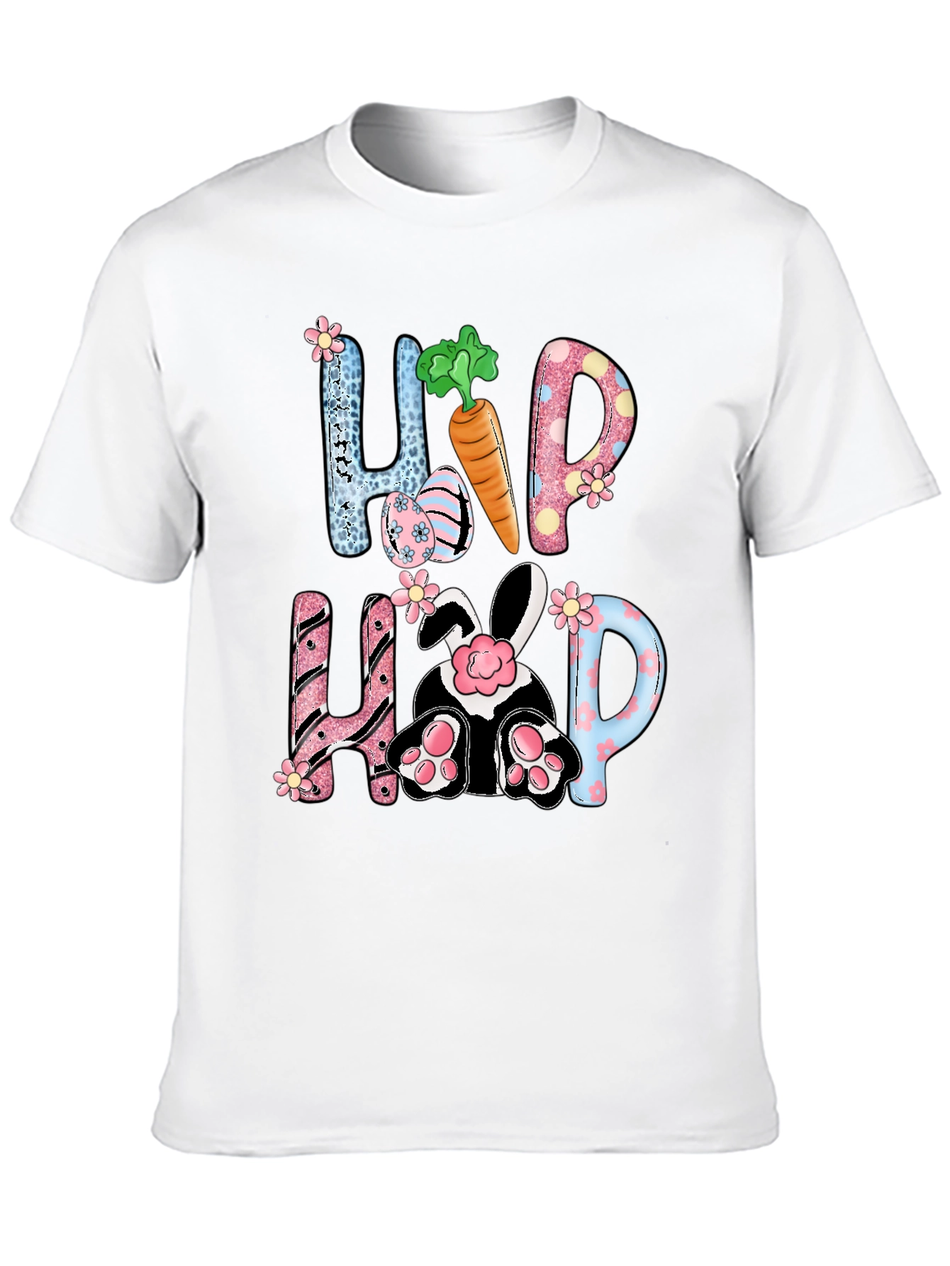 Camiseta de Pascua con diseño de Conejo Hip Hop