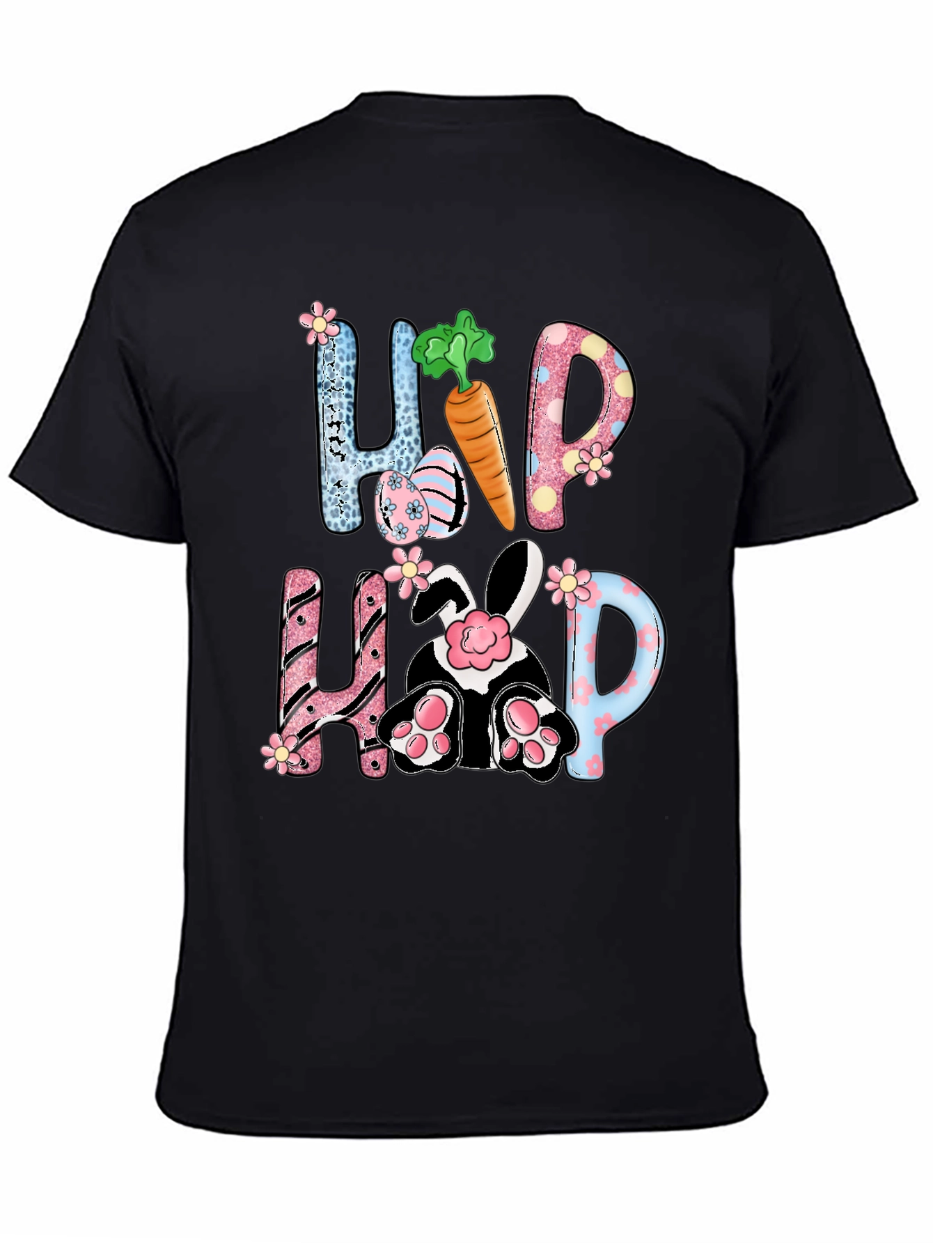 Camiseta de Pascua con diseño de Conejo Hip Hop