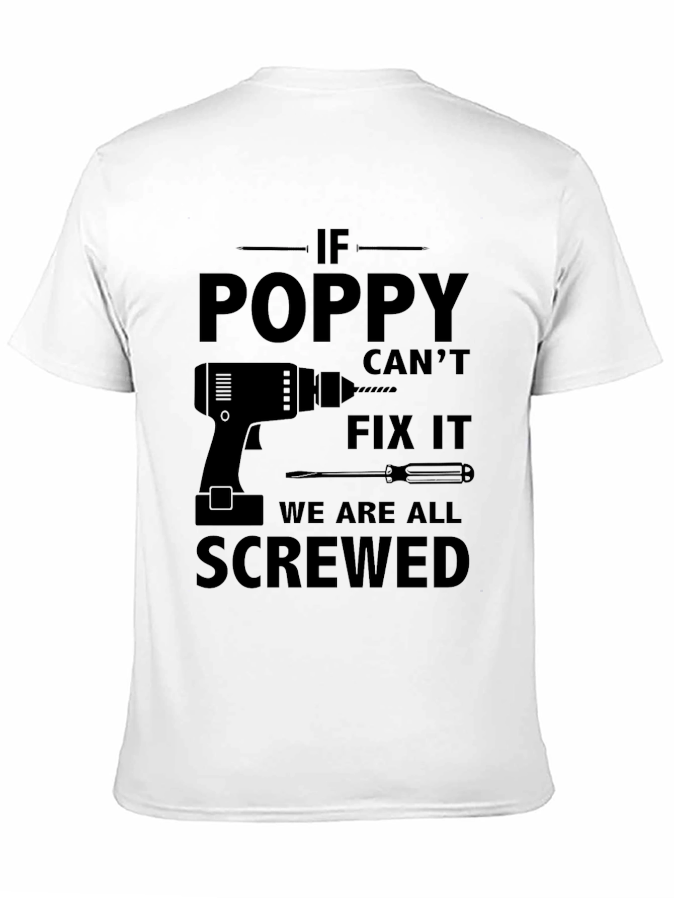 Camiseta Negra: If Poppy Cant Fix It...