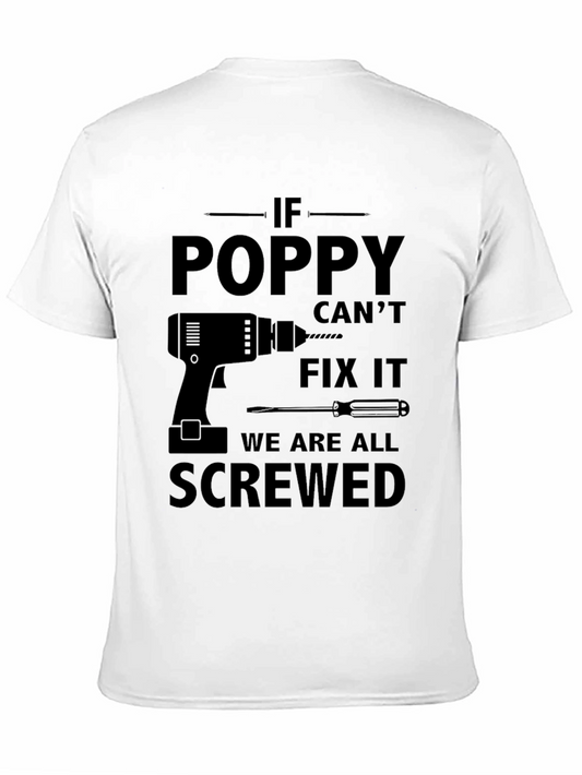 Camiseta Negra: If Poppy Cant Fix It...