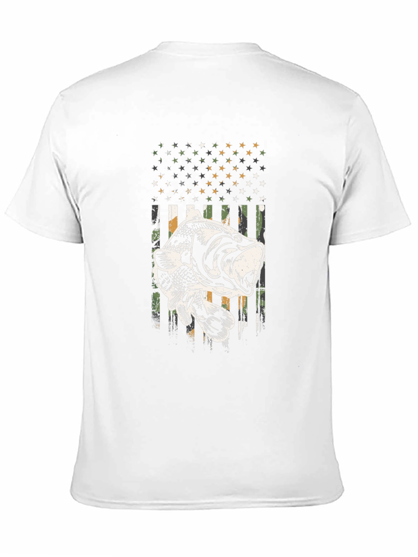 Camiseta Negra con Diseño de Pesca