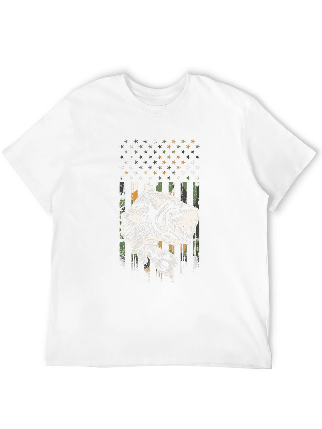 Camiseta Negra con Diseño de Pesca