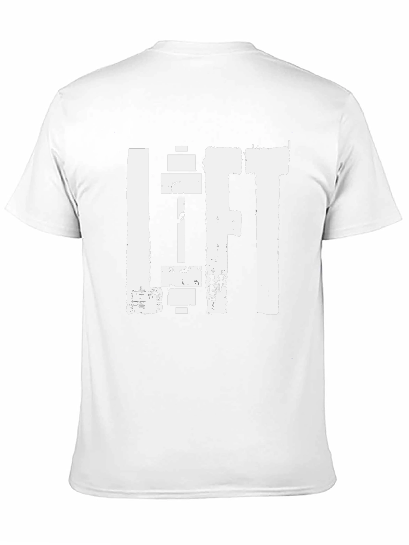 Camiseta Negra Deportiva Lift con Diseño de Pesas