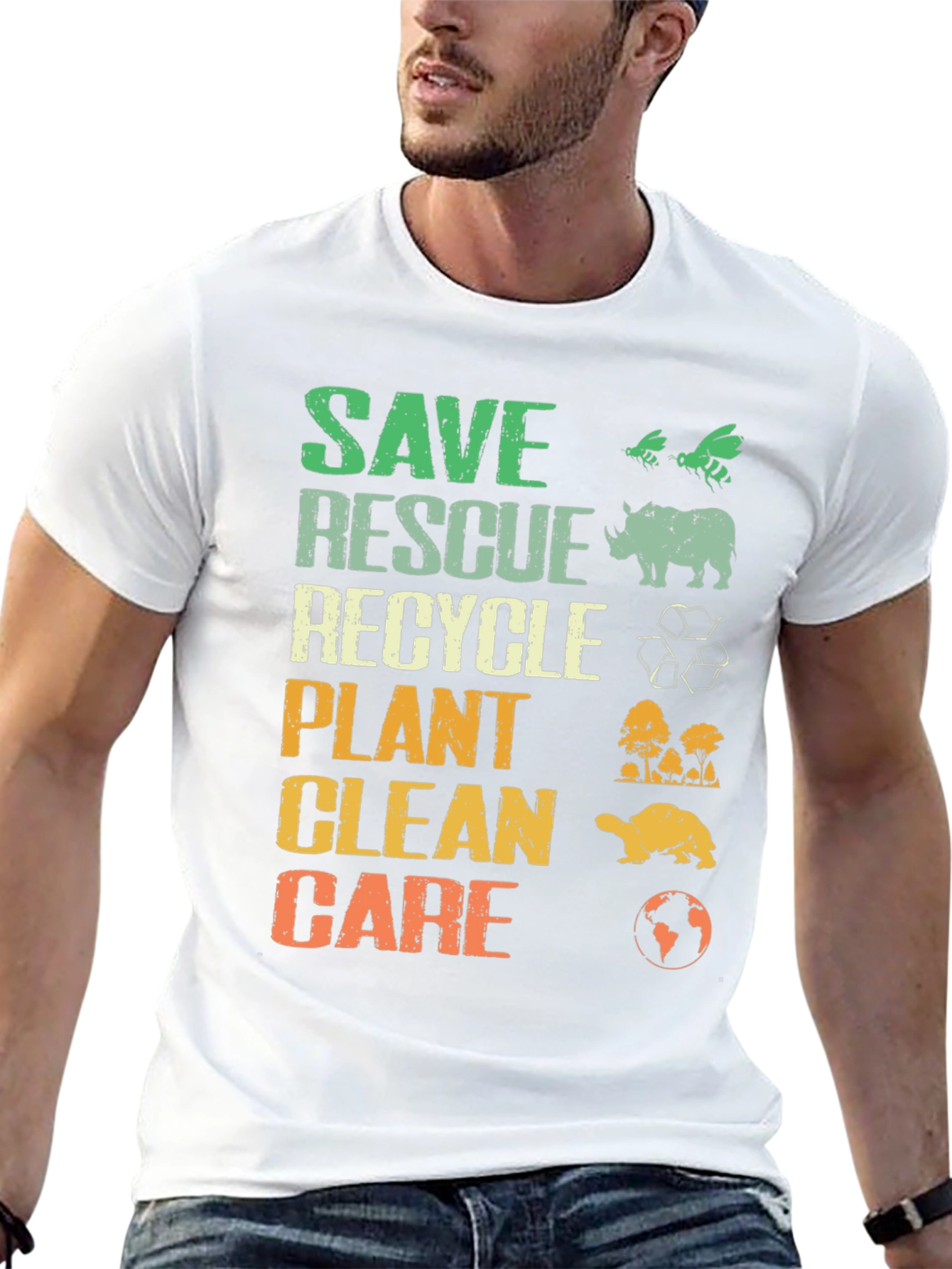 Camiseta Ecológica: Salvar Rescatar Reciclar