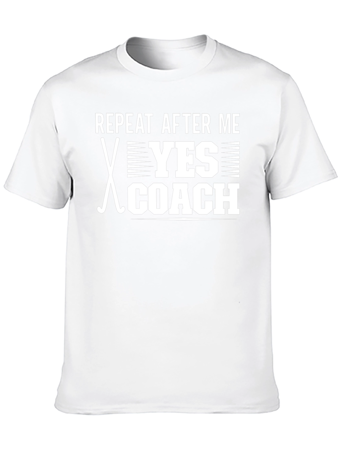 Camiseta Negra Repeat After Me Yes Coach